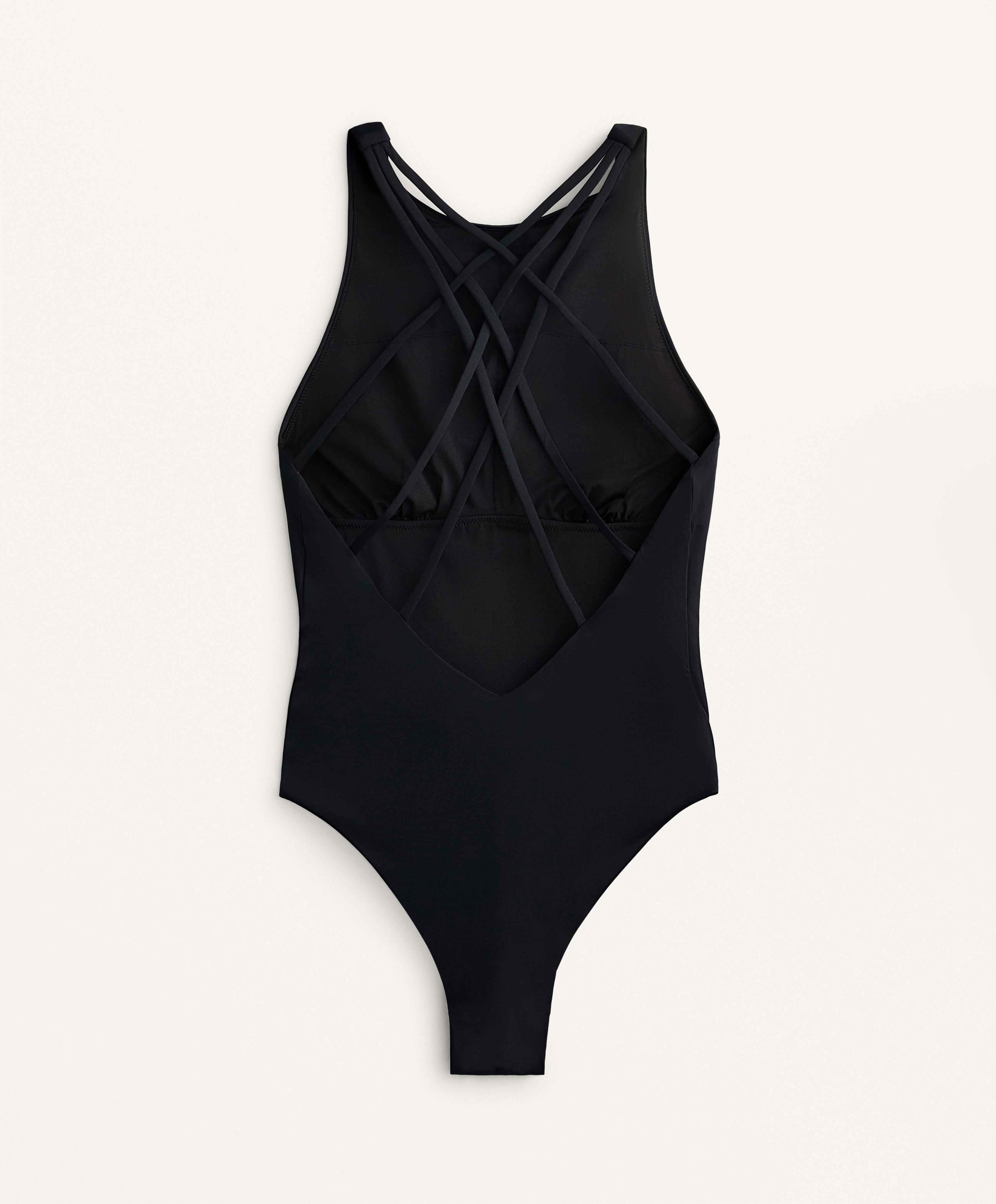 Crossover strap halterneck swimsuit 10 Crossover strap halterneck swimsuit