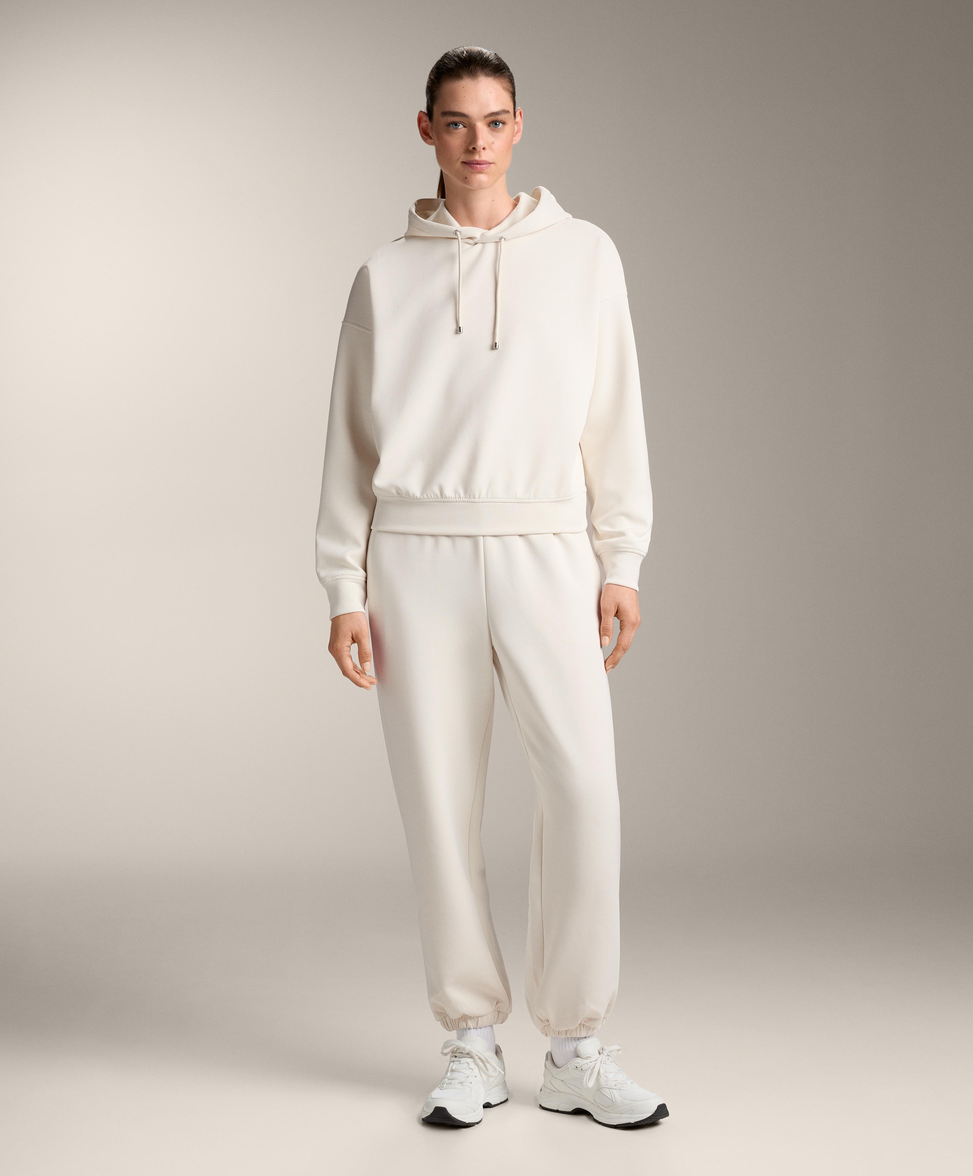 Boxy hoodie with brushed modal