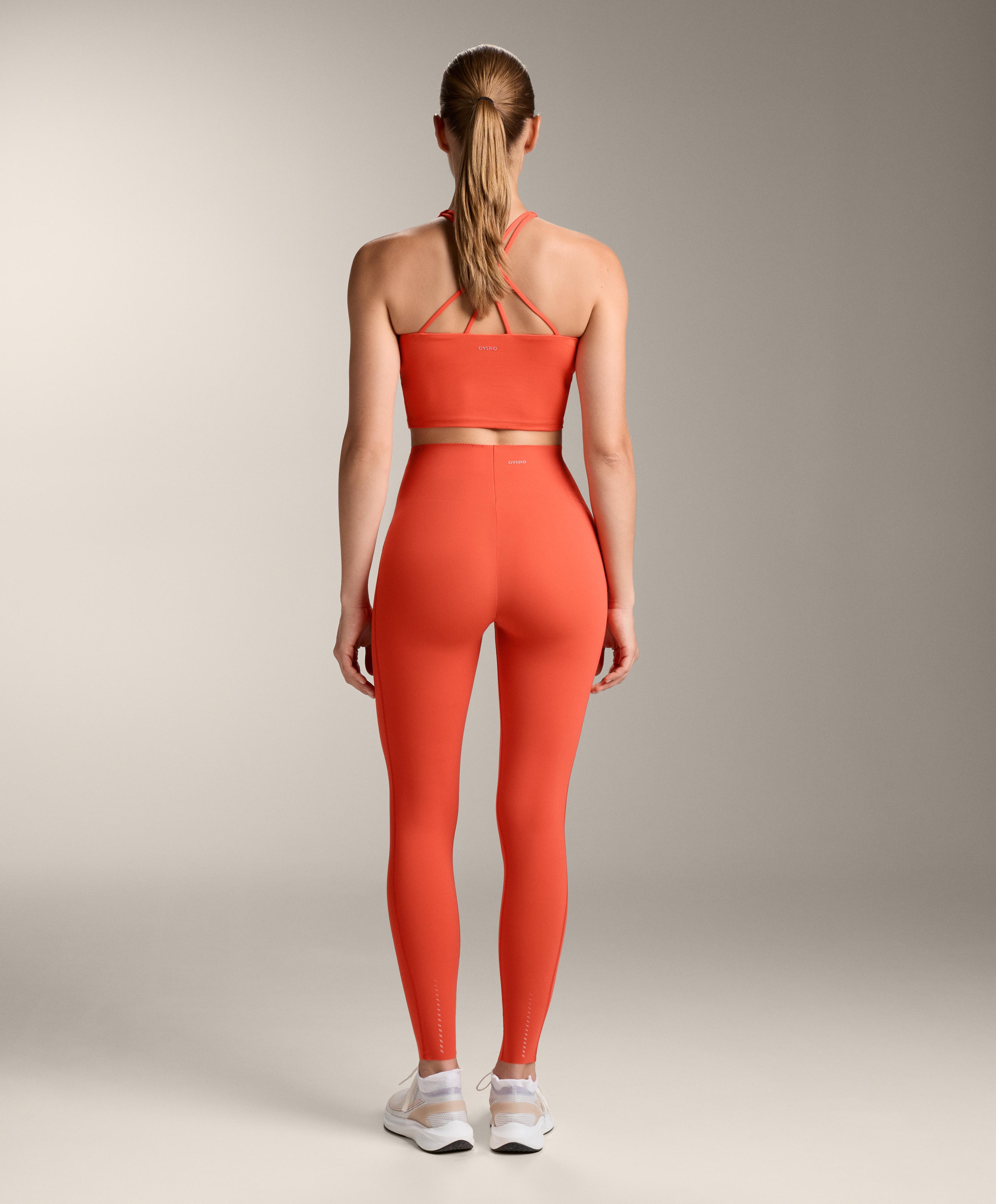 Orange compressive core control total look