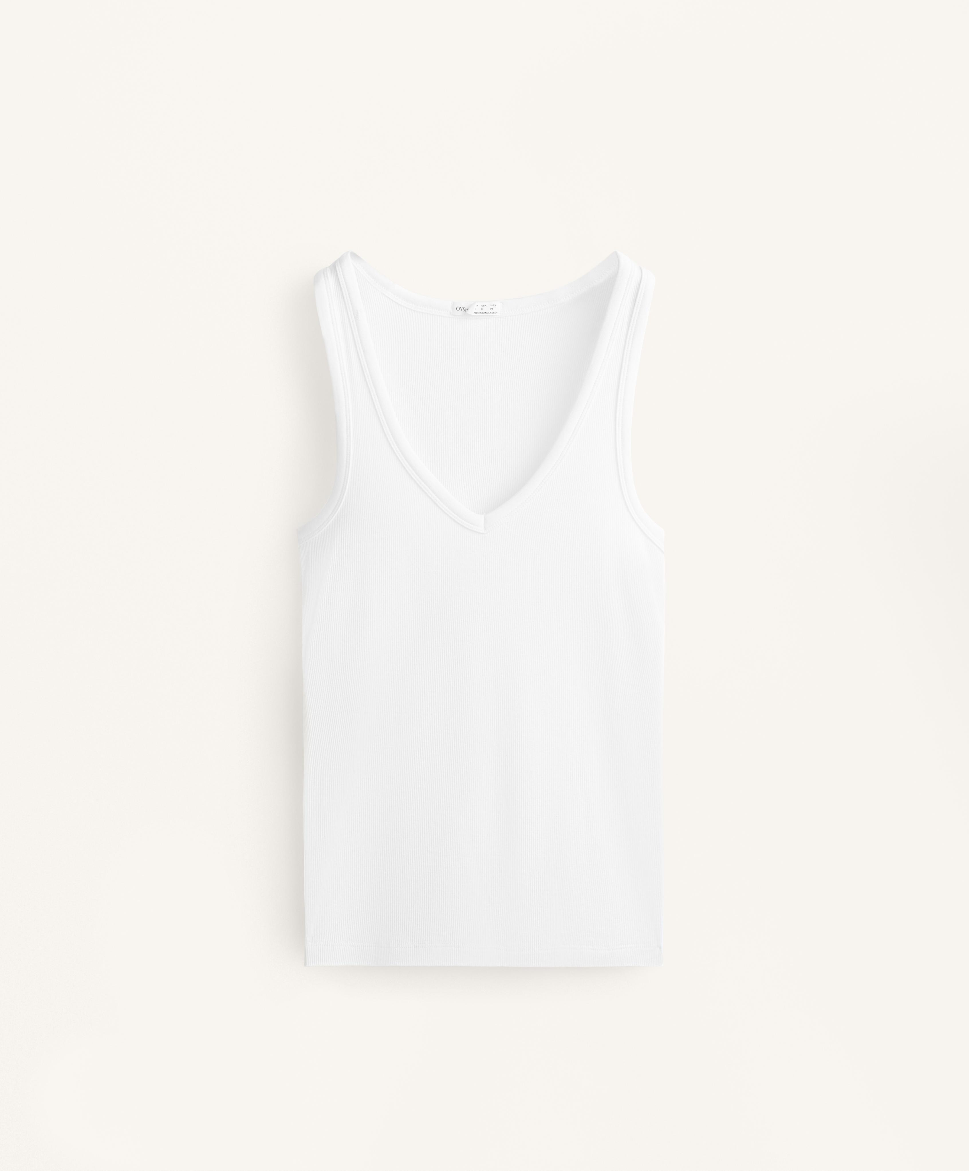 Sleeveless V-neck T-shirt with cotton and modal 6 Sleeveless V-neck T-shirt with cotton and modal