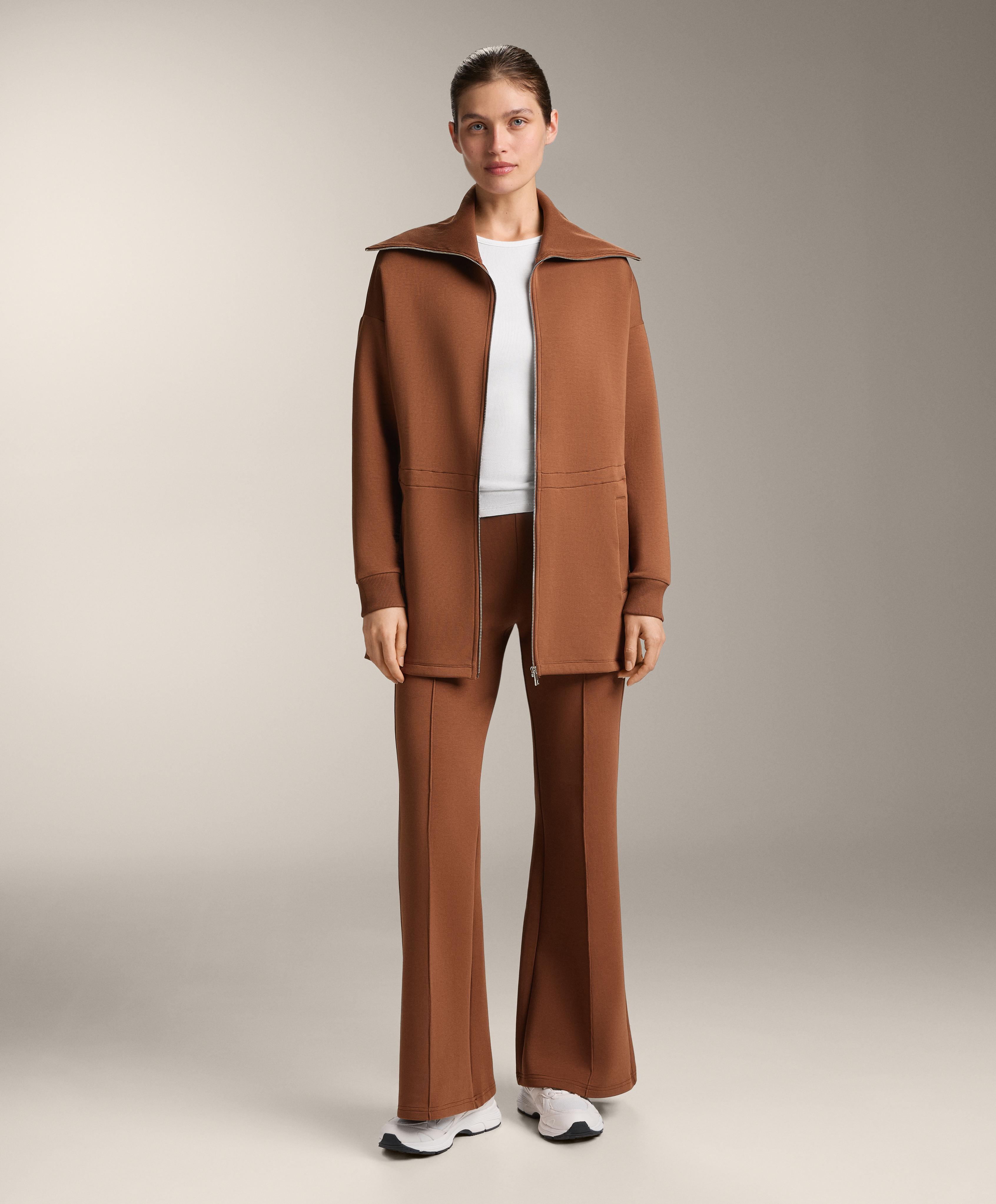 Flare trousers with cotton