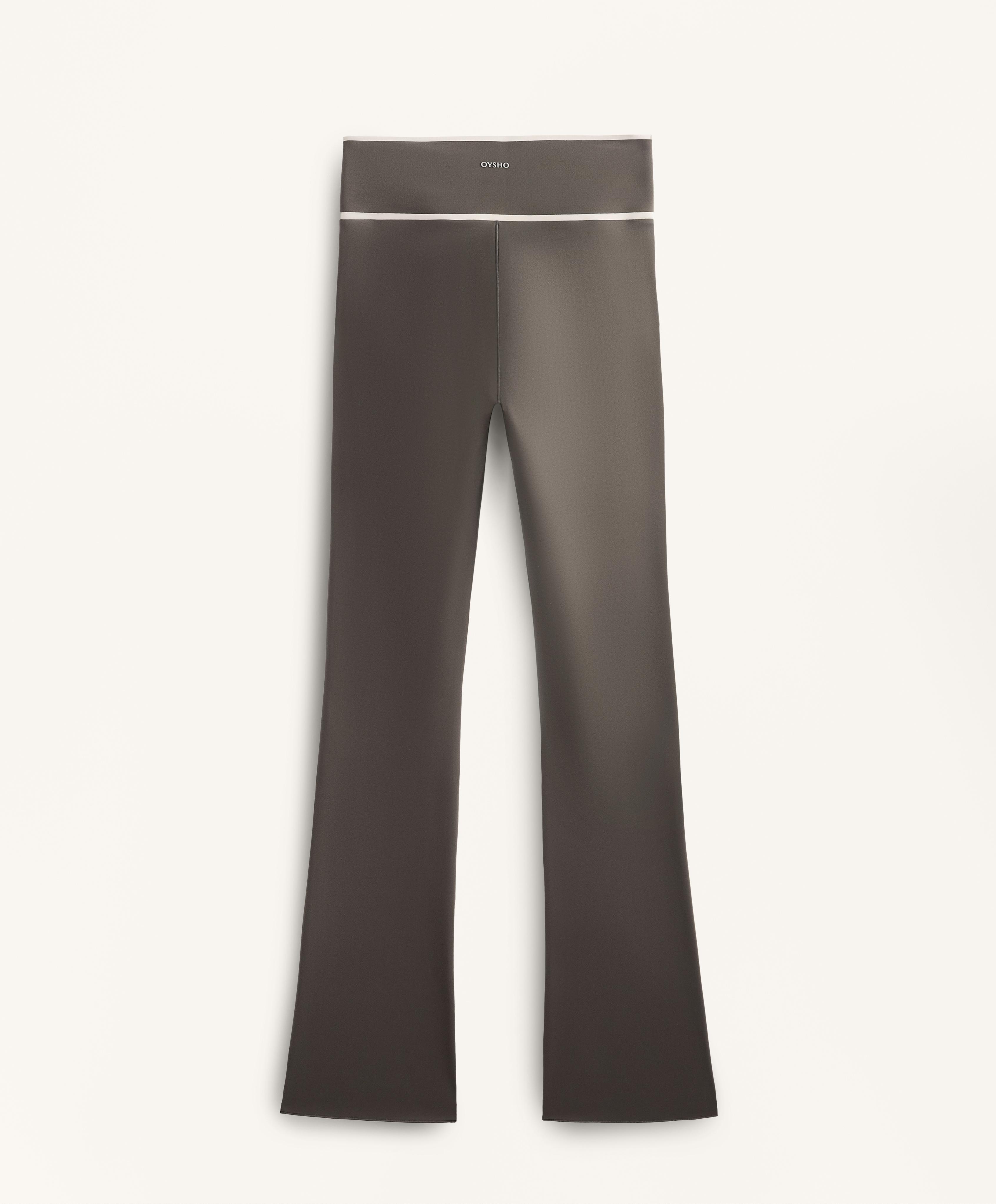Perfect-adapt cross V-waist flare trousers