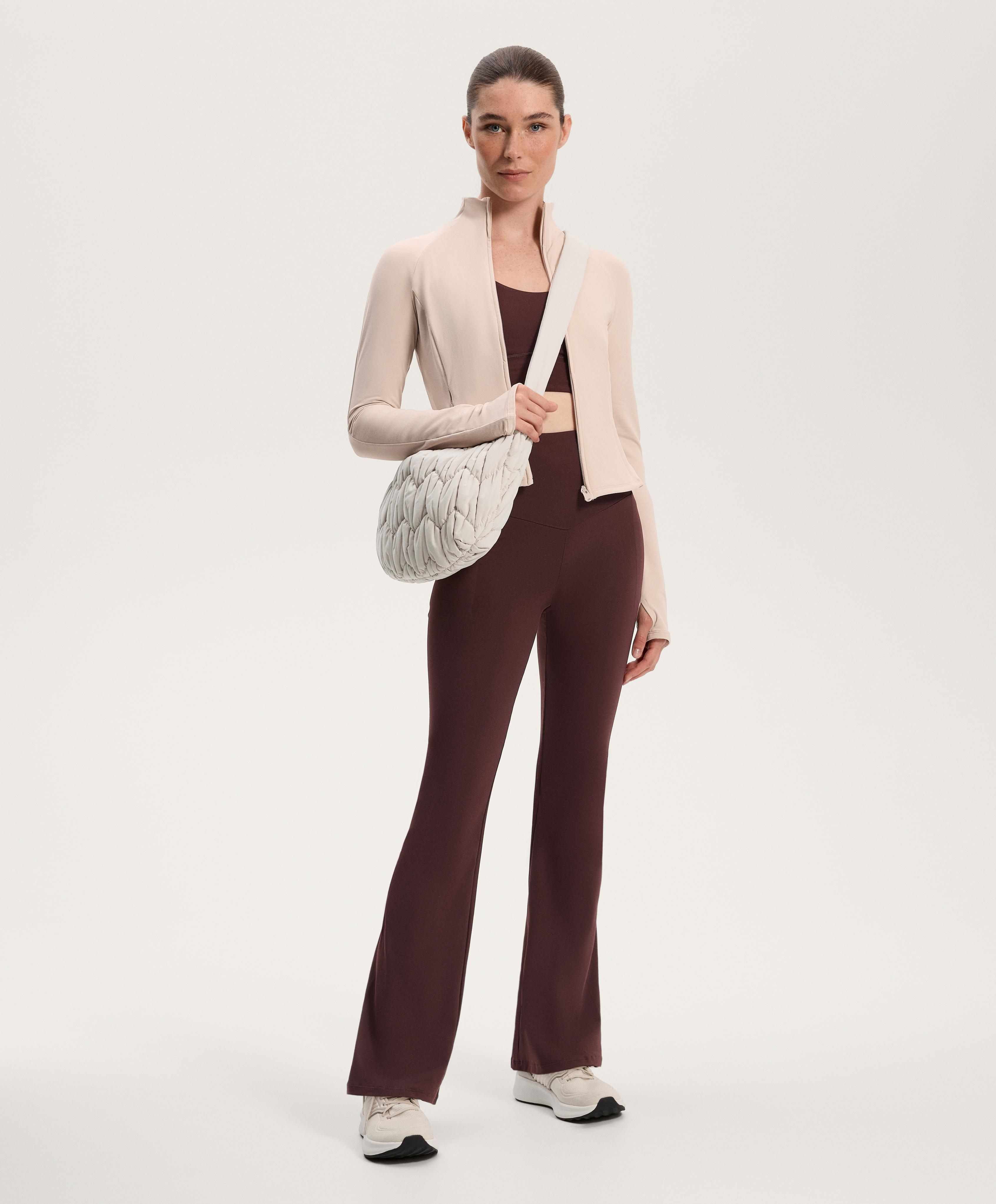 Super high rise Comfortlux flare trousers with pockets
