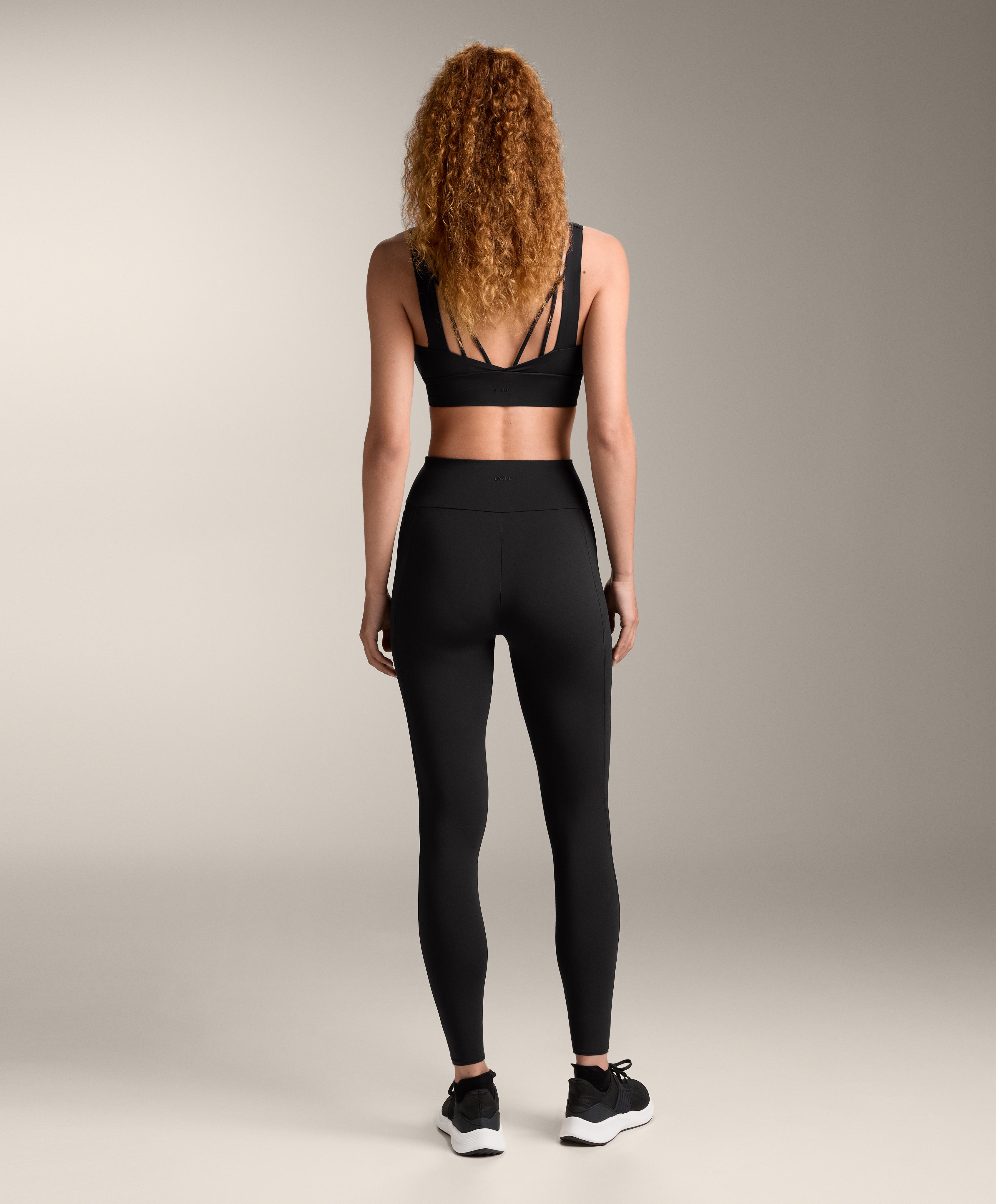 Light Touch pockets high-rise 65cm ankle-length leggings