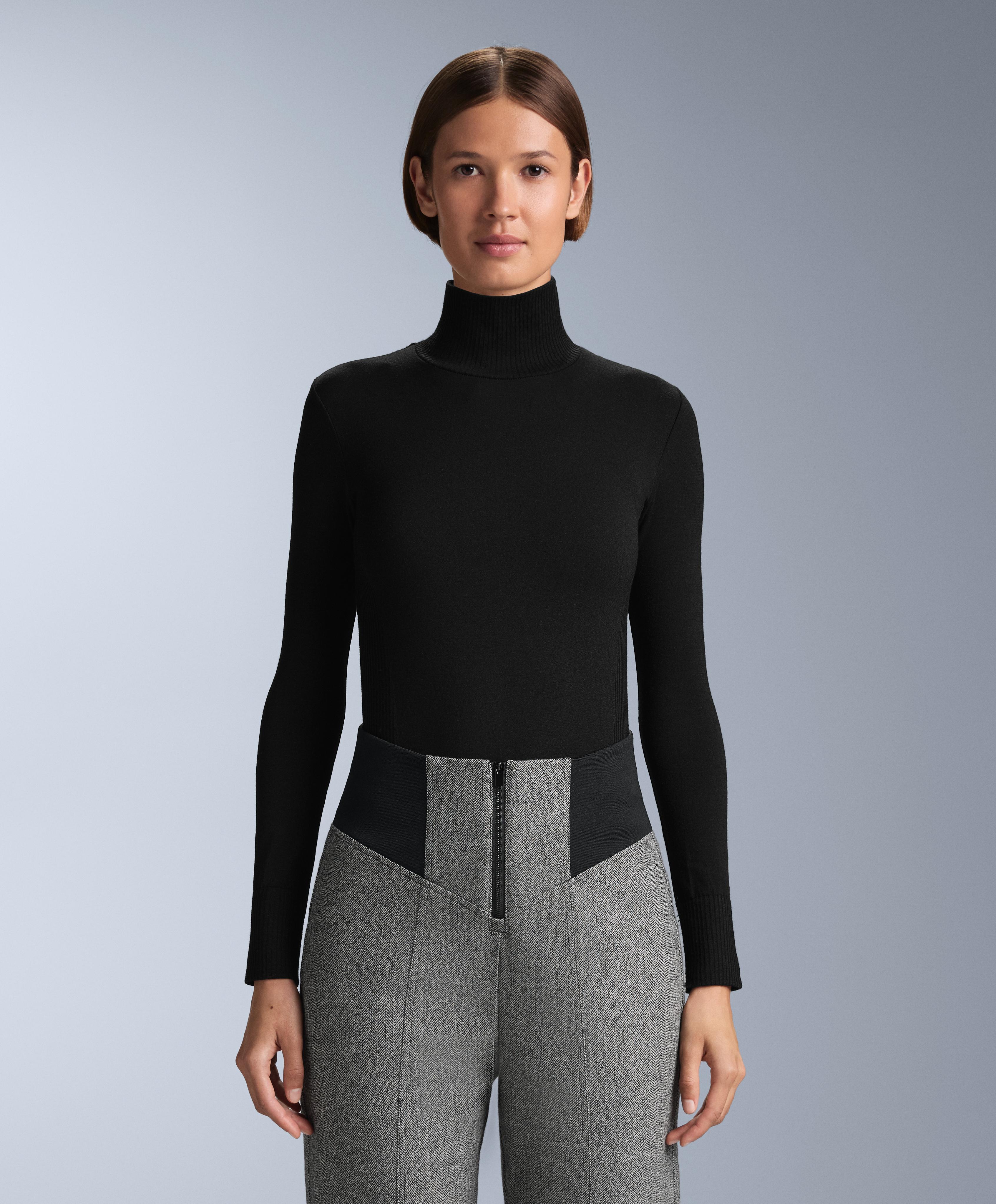 Seamless merino wool base layer T-shirt