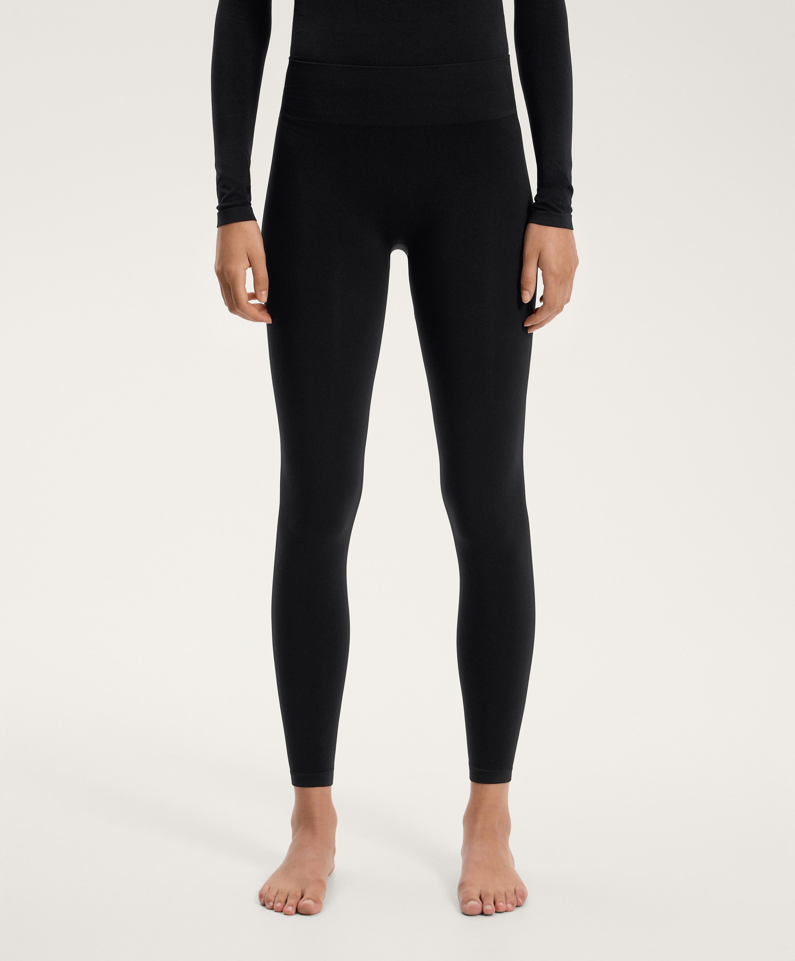 Ankle-length seamless base layer leggings