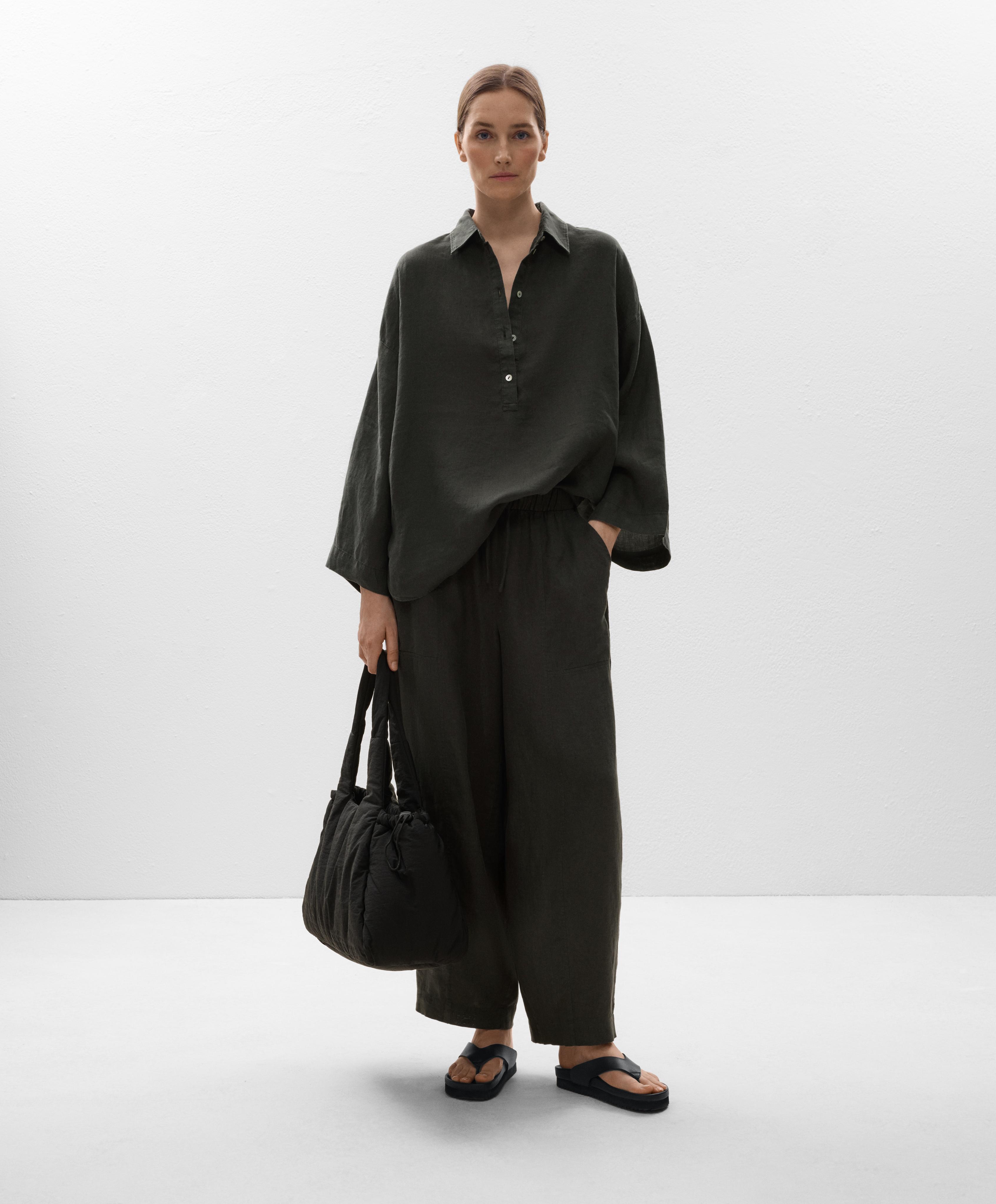 Oversize shirt in 100% linen 5 Oversize shirt in 100% linen
