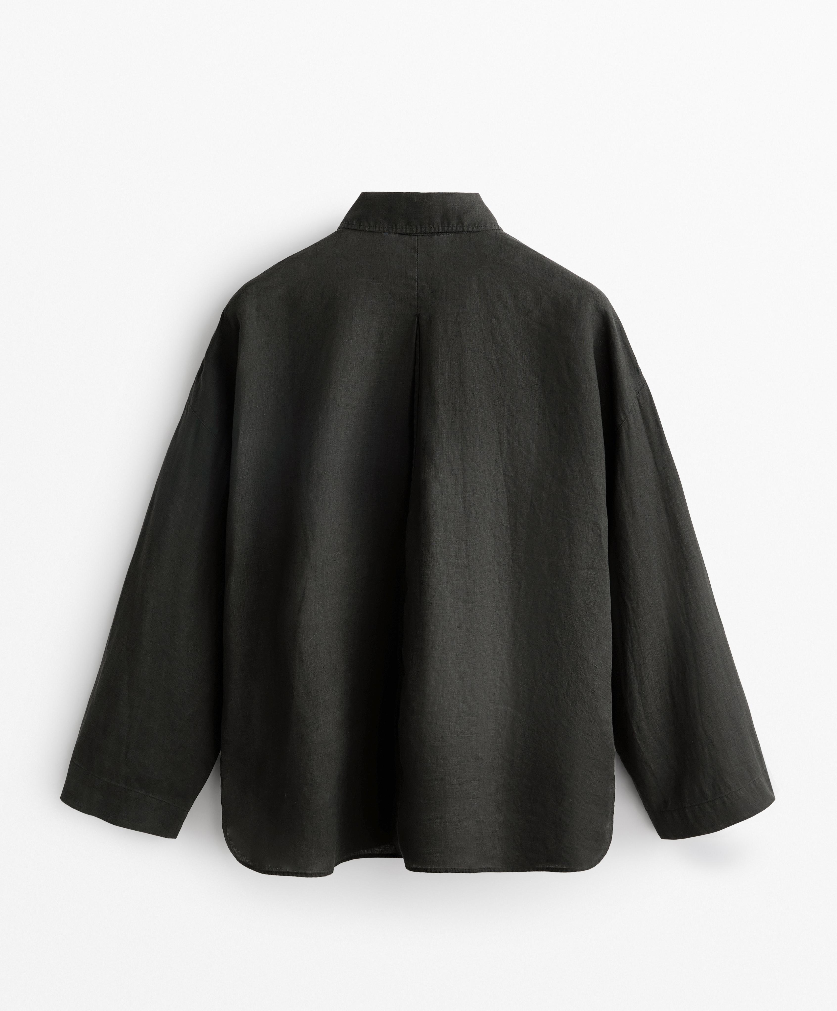 Oversize shirt in 100% linen 8 Oversize shirt in 100% linen