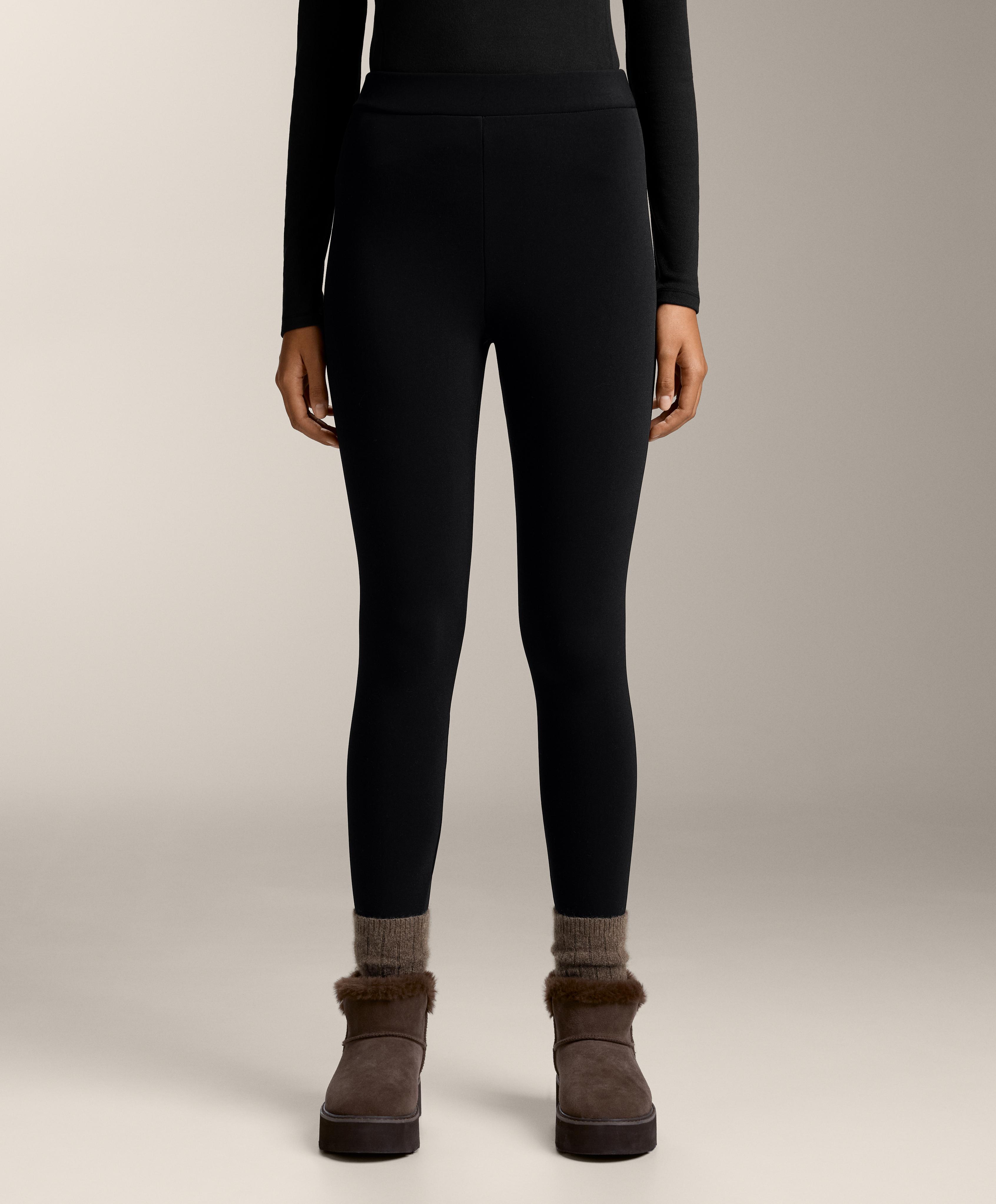 Ankle-length high-rise super-extra-warm seamless 70cm leggings