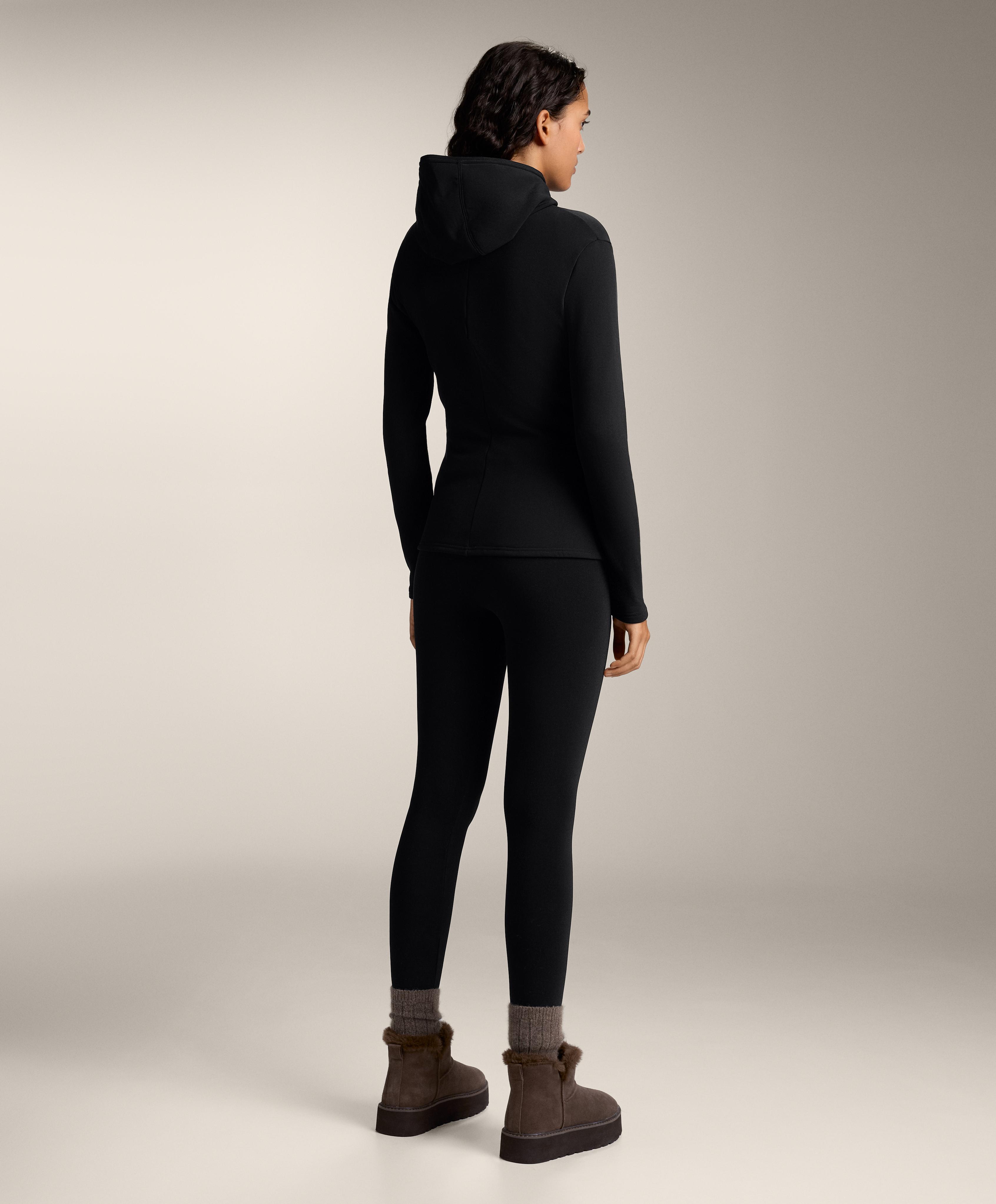 Ankle-length high-rise super-extra-warm seamless 70cm leggings