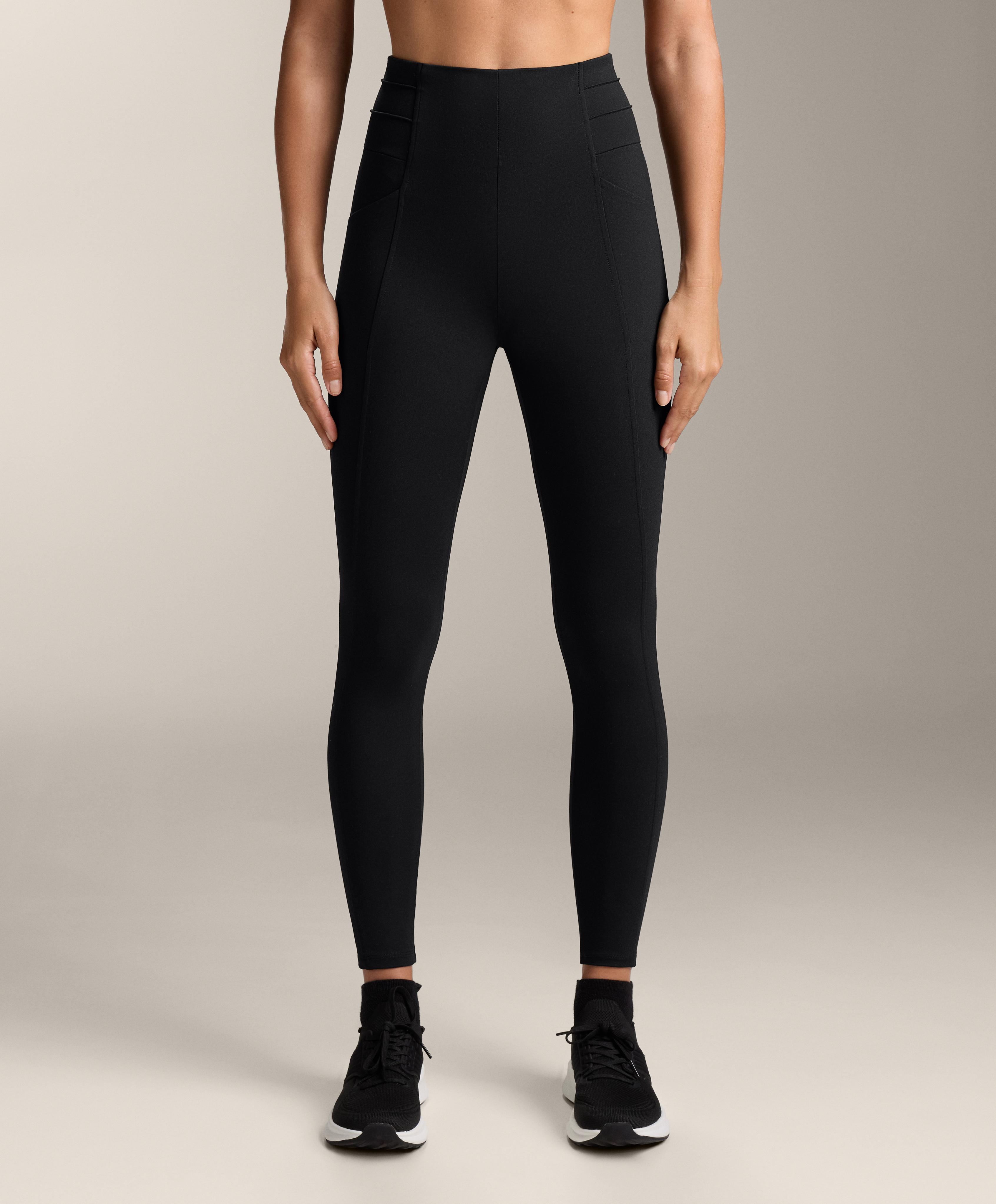 Evermove ribbed high-rise ankle-length leggings