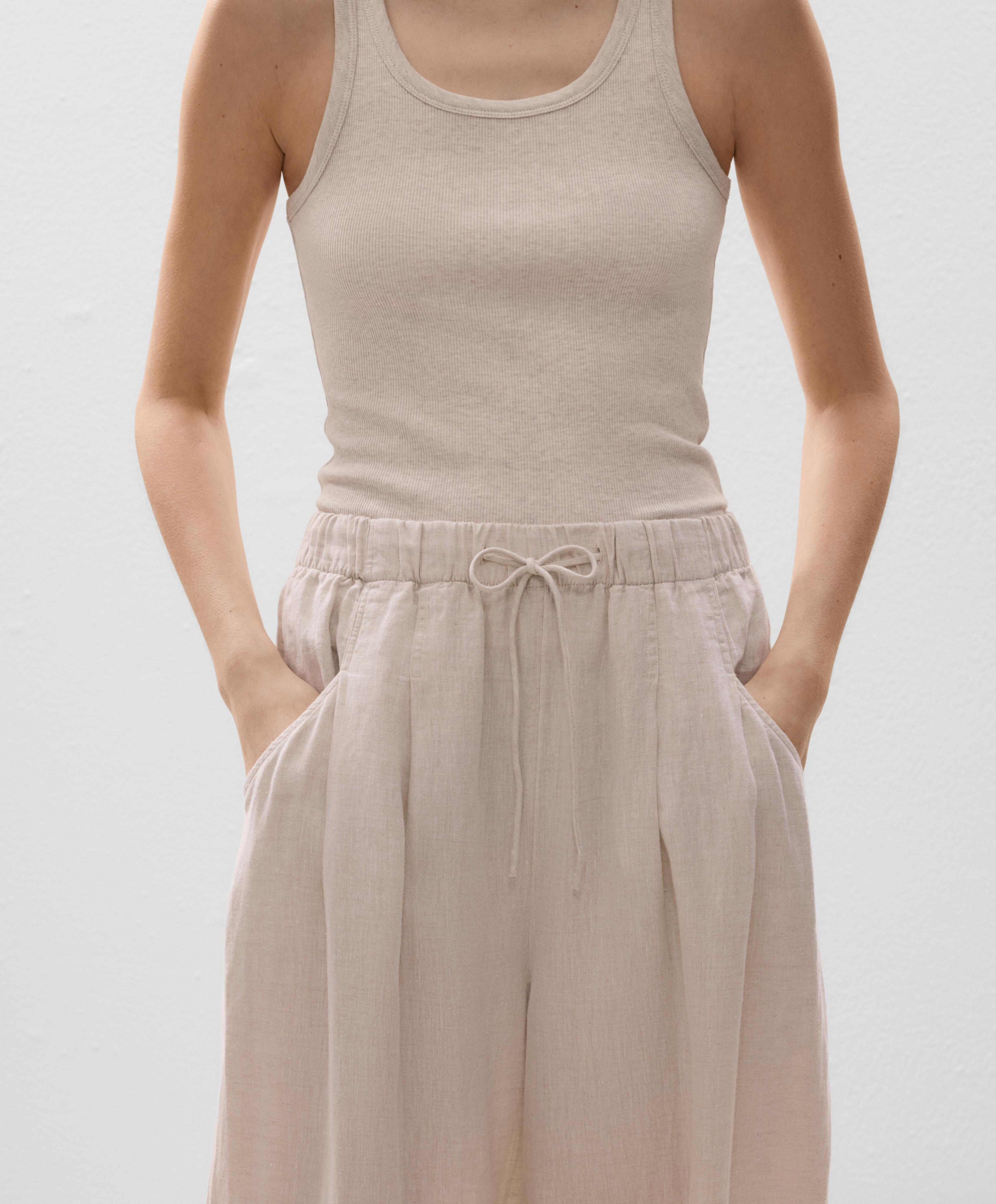 100% Linen balloon leg trousers 4 100% Linen balloon leg trousers