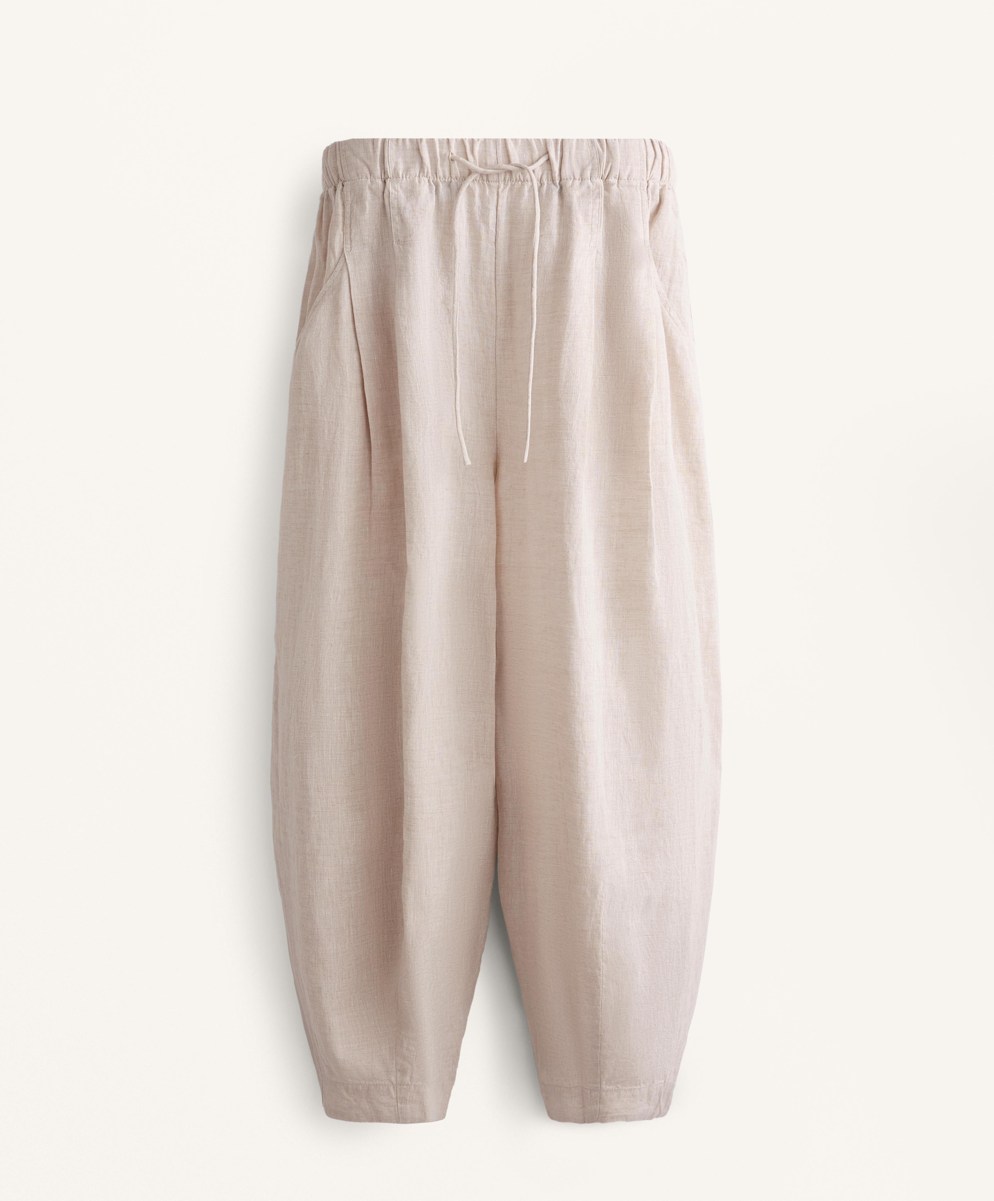 100% Linen balloon leg trousers 6 100% Linen balloon leg trousers
