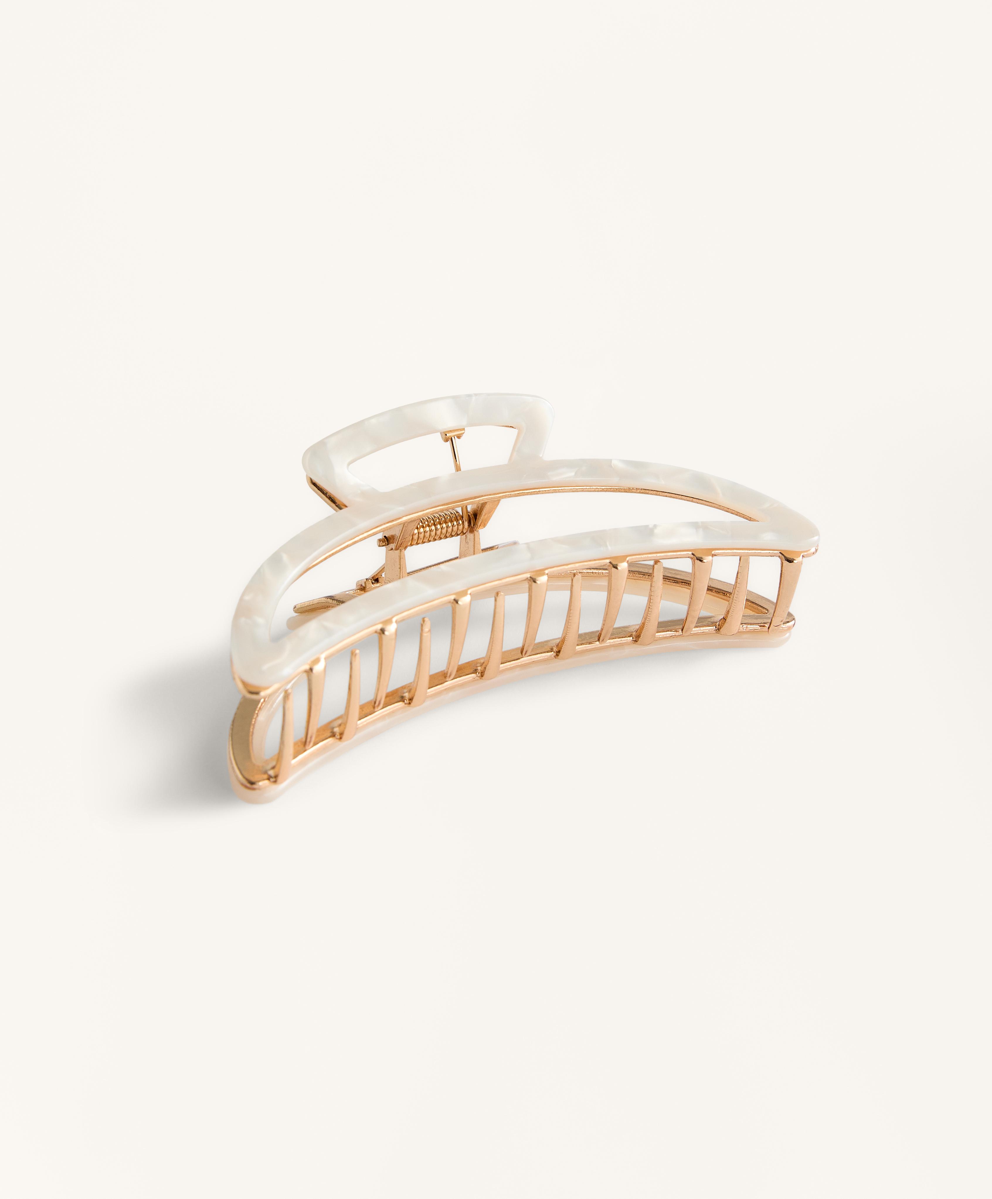 Metallic large hair clip