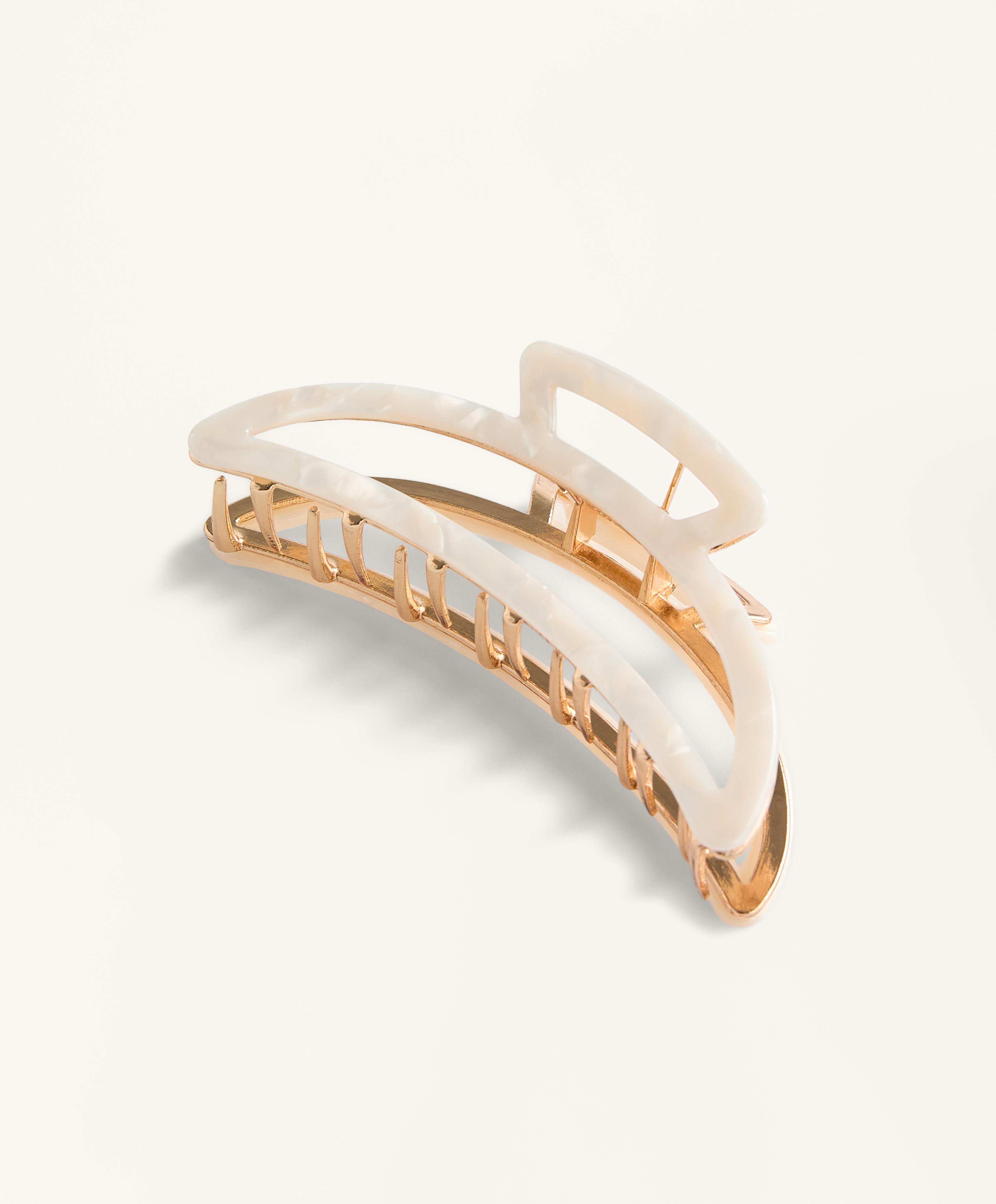 Metallic large hair clip