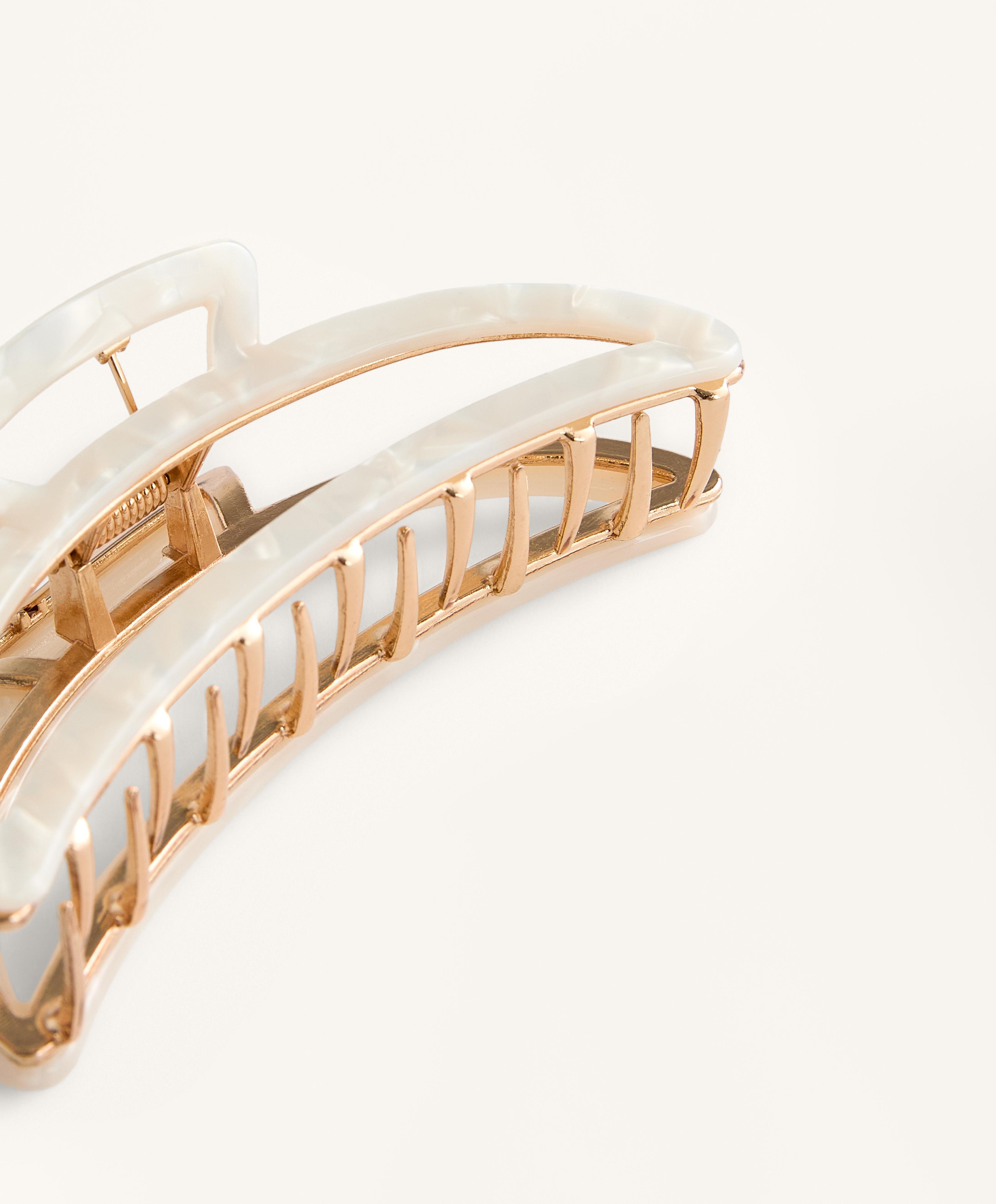Metallic large hair clip