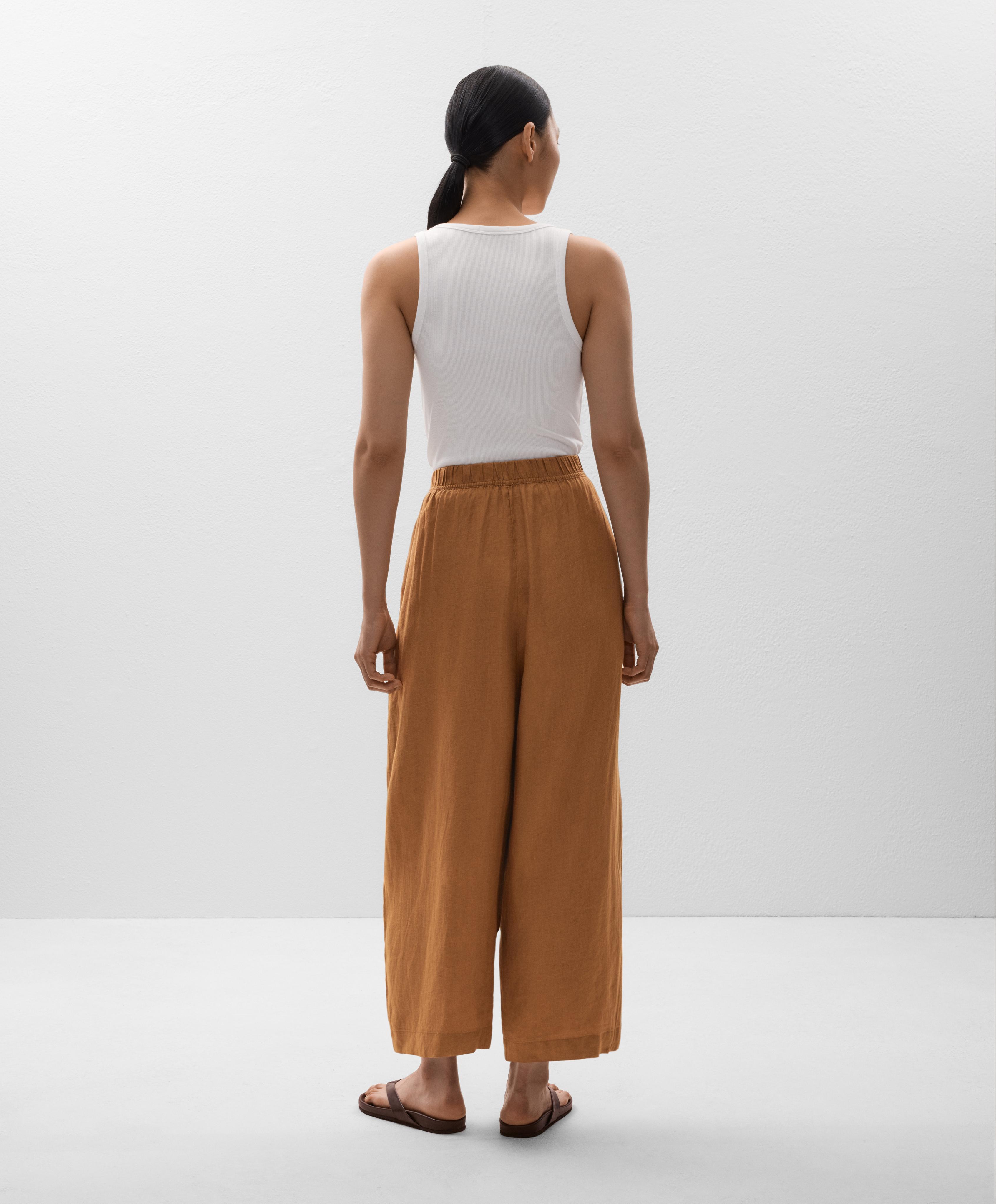 100% Linen Crop Balloon Trousers 7 100% Linen Crop Balloon Trousers