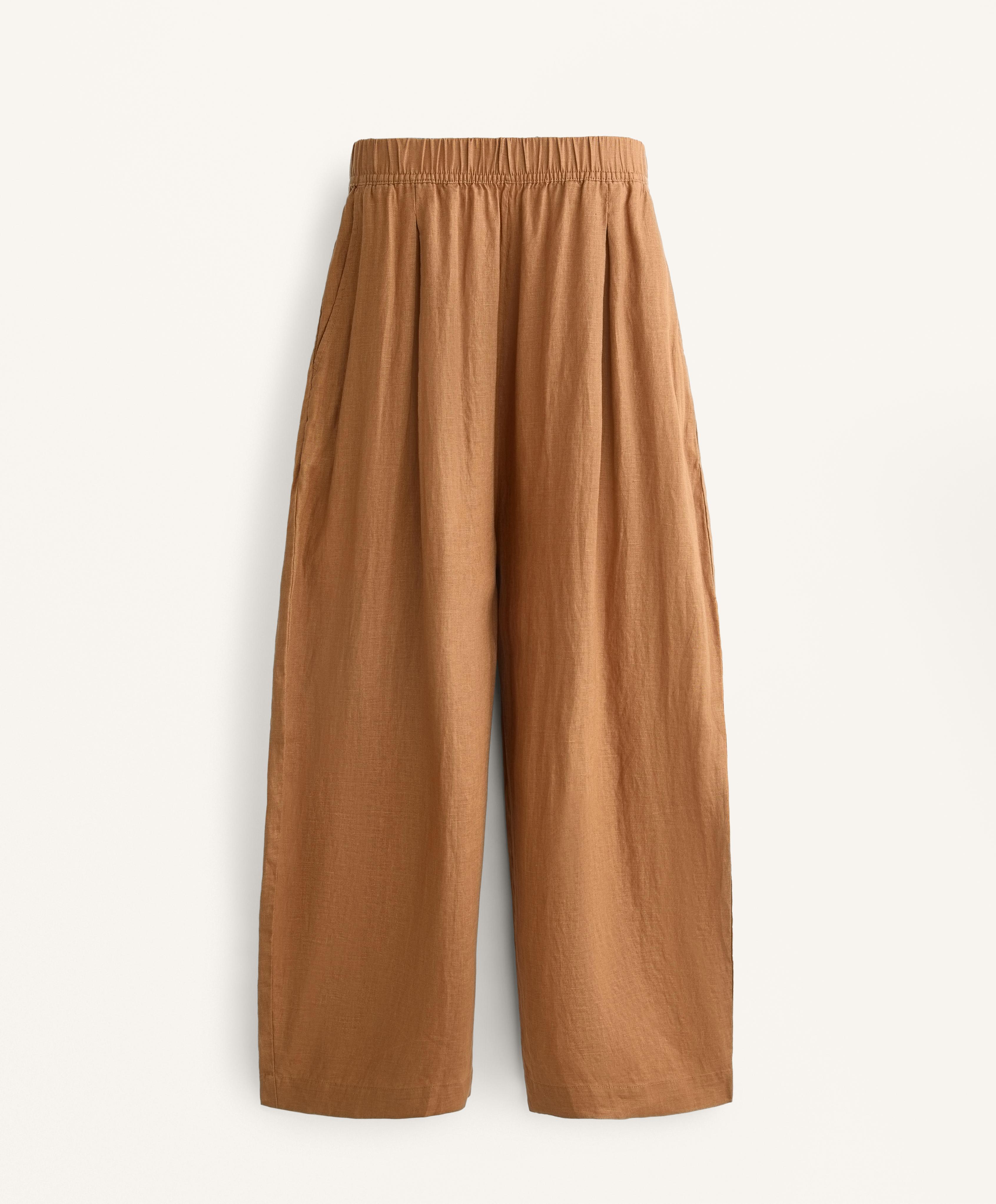100% Linen Crop Balloon Trousers 8 100% Linen Crop Balloon Trousers