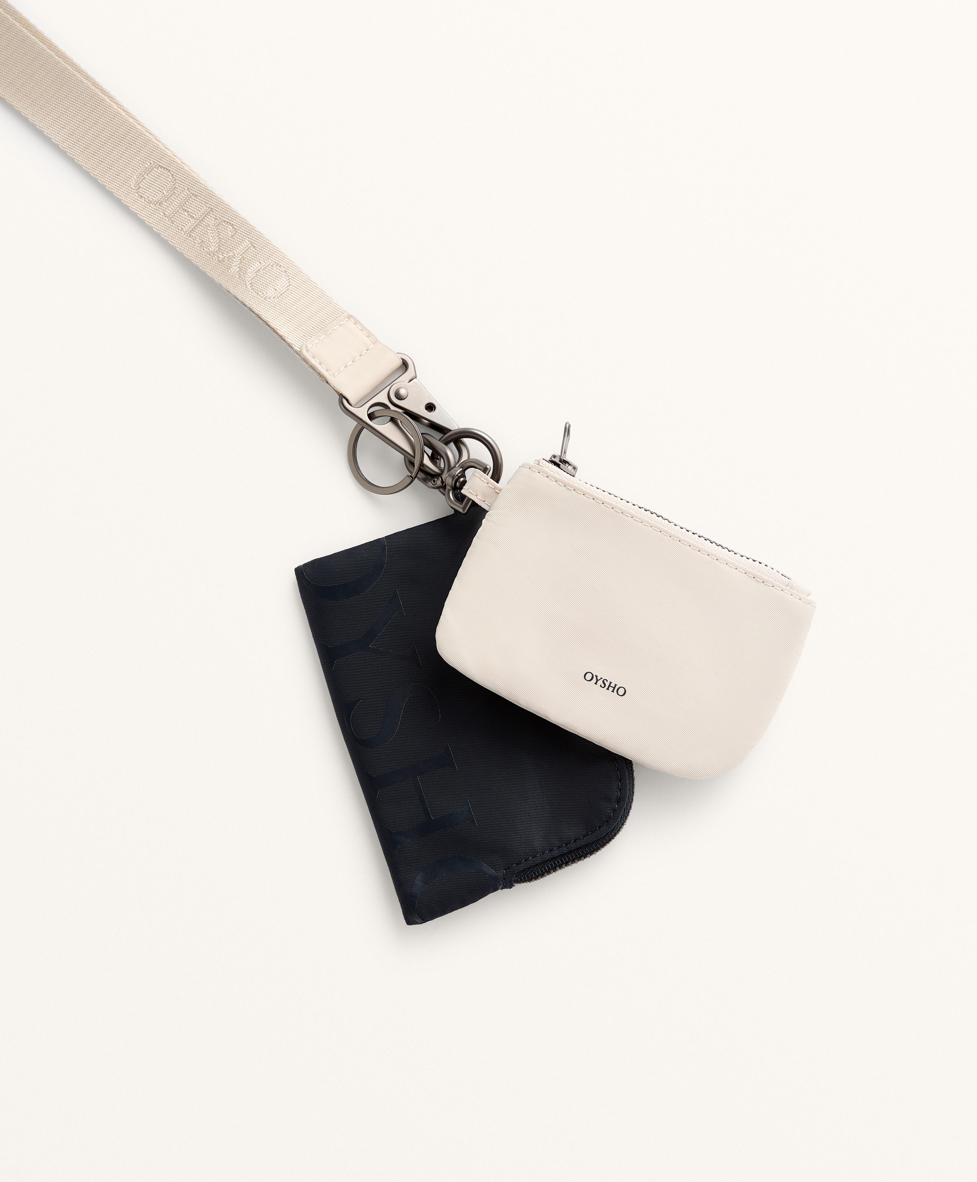 Two-piece wallet with lanyard