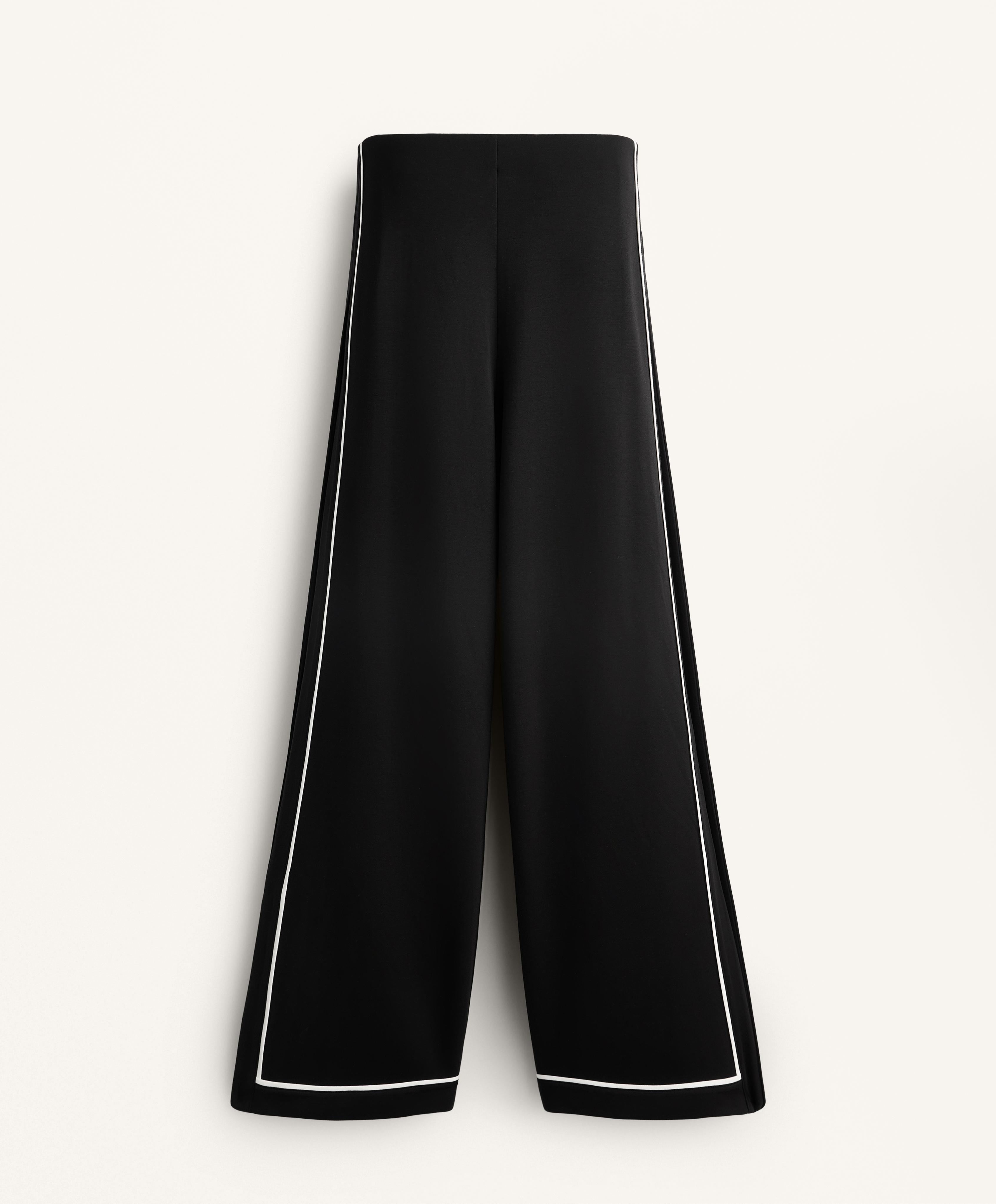 Soft-touch modal trousers with contrast pleats 7 Soft-touch modal trousers with contrast pleats