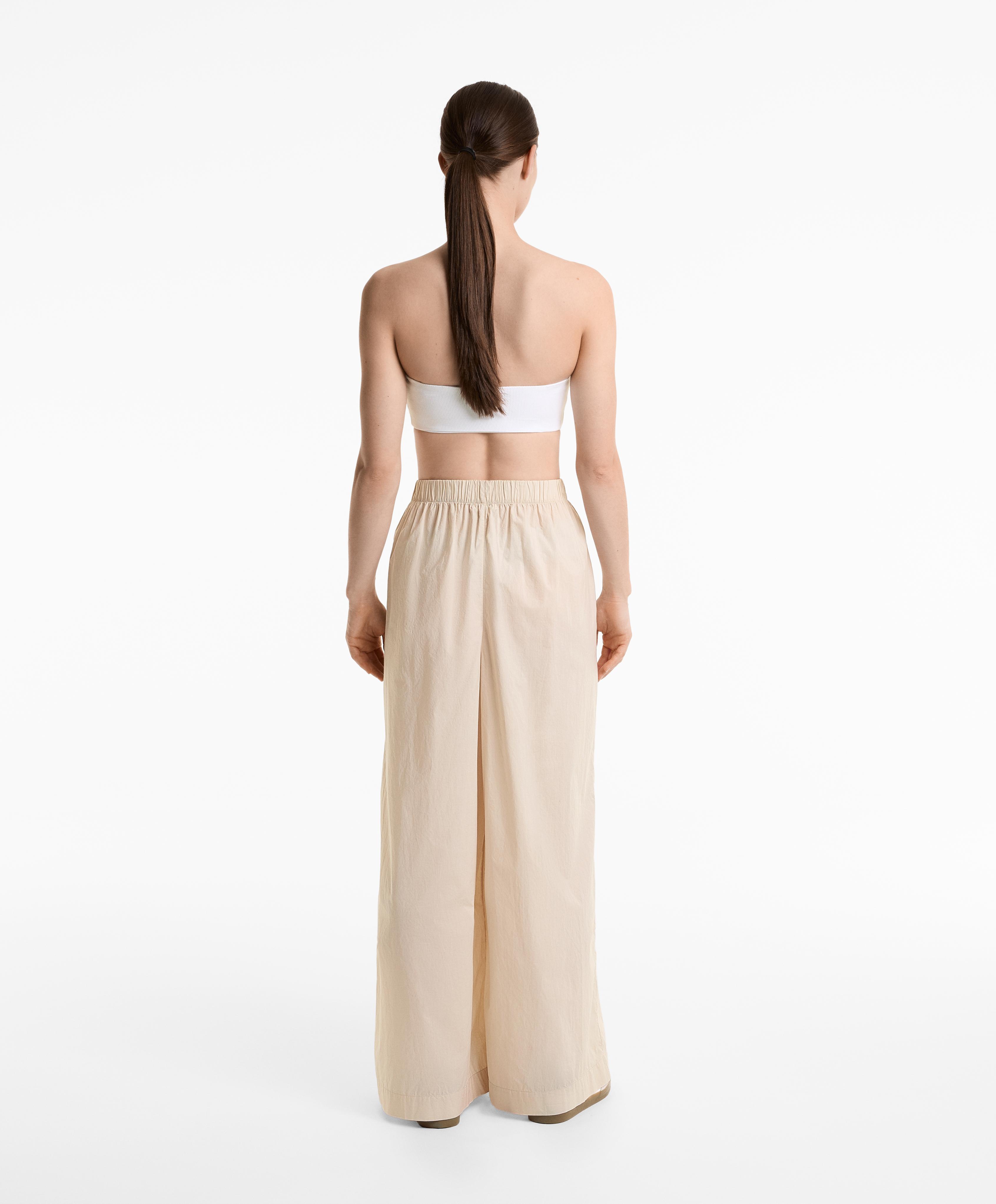 100% cotton poplin wide-leg trousers 4 100% cotton poplin wide-leg trousers