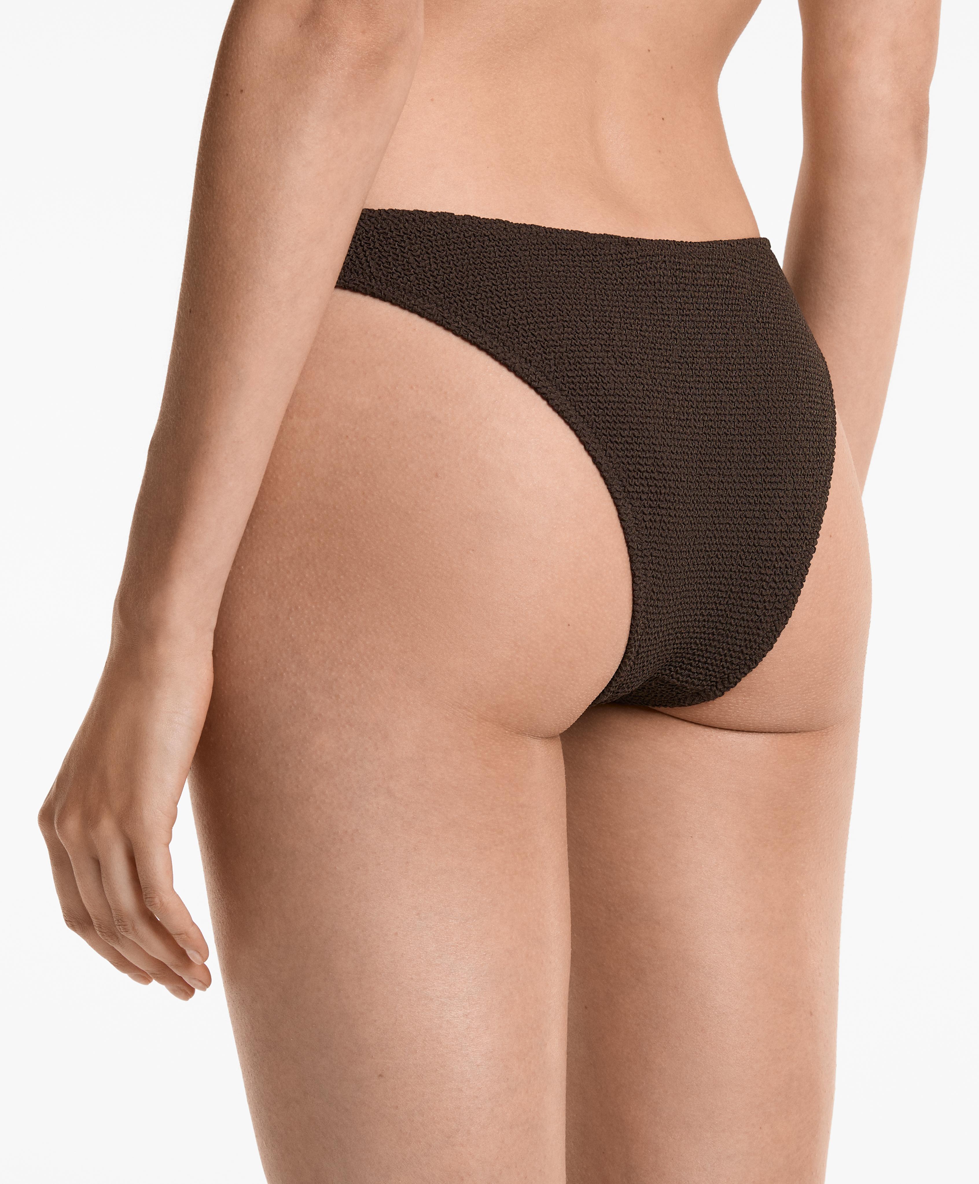 Crinkle U-cut medium bikini bottoms