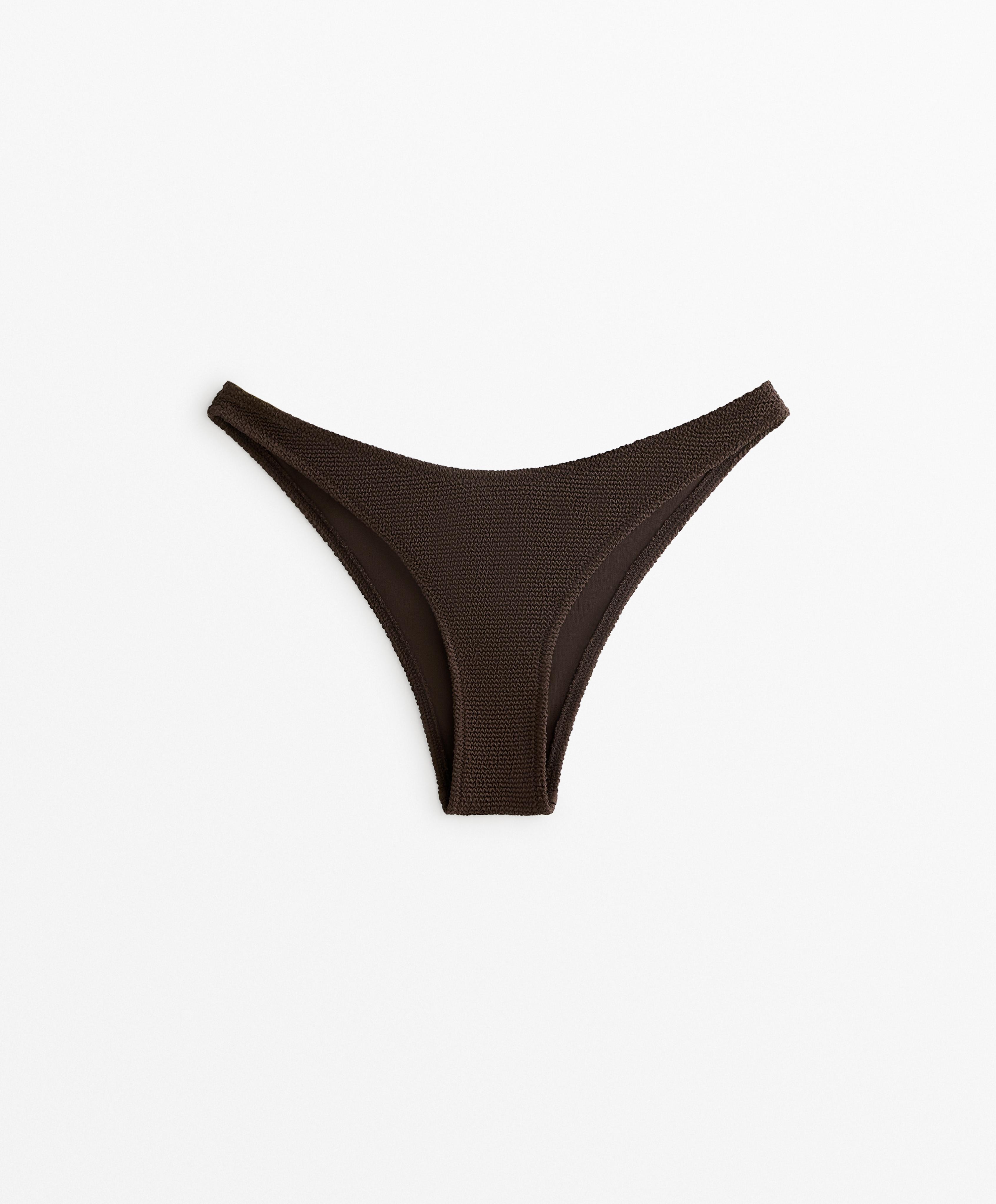 Crinkle U-cut medium bikini bottoms