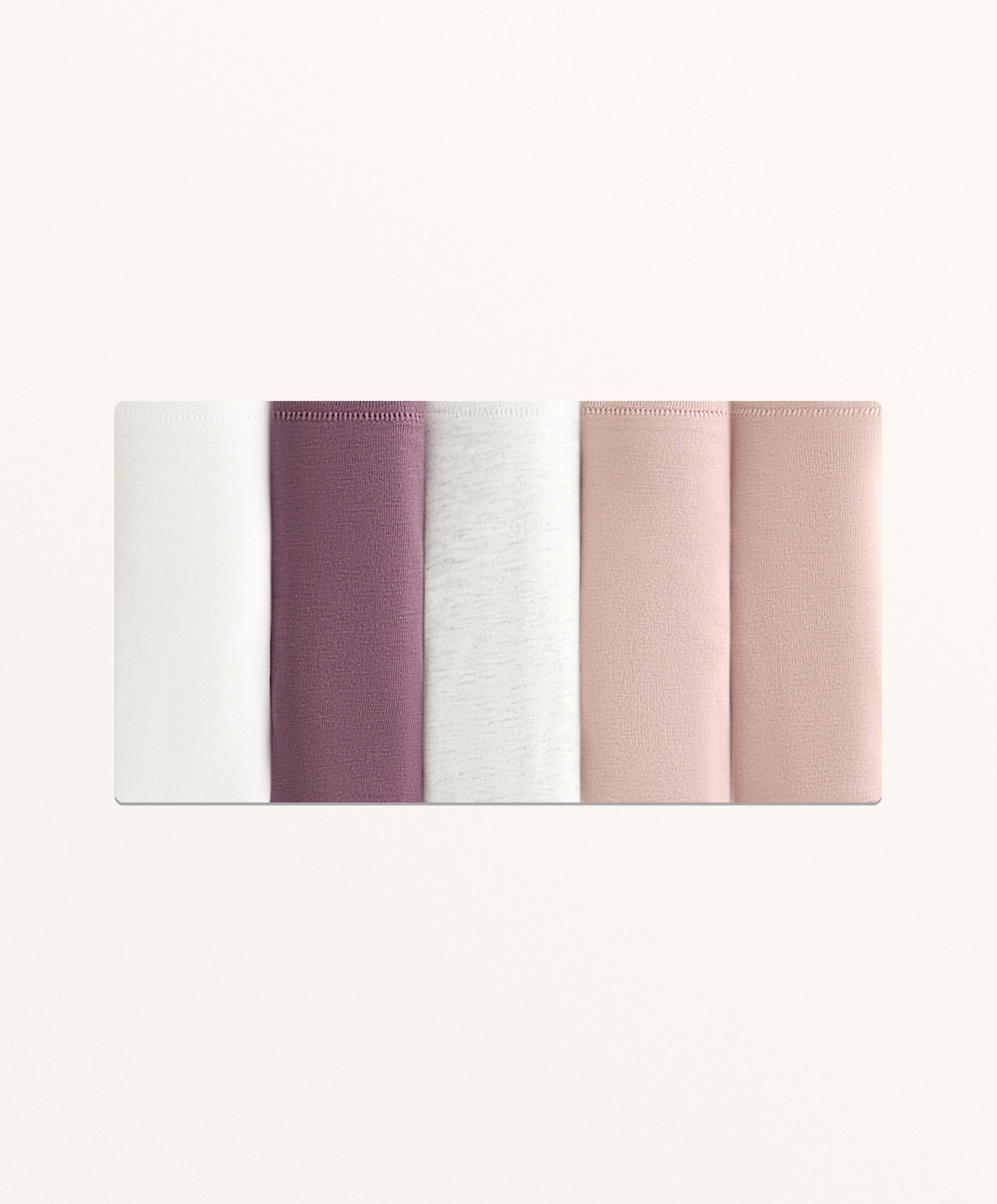 5 cotton blend Brazilian briefs