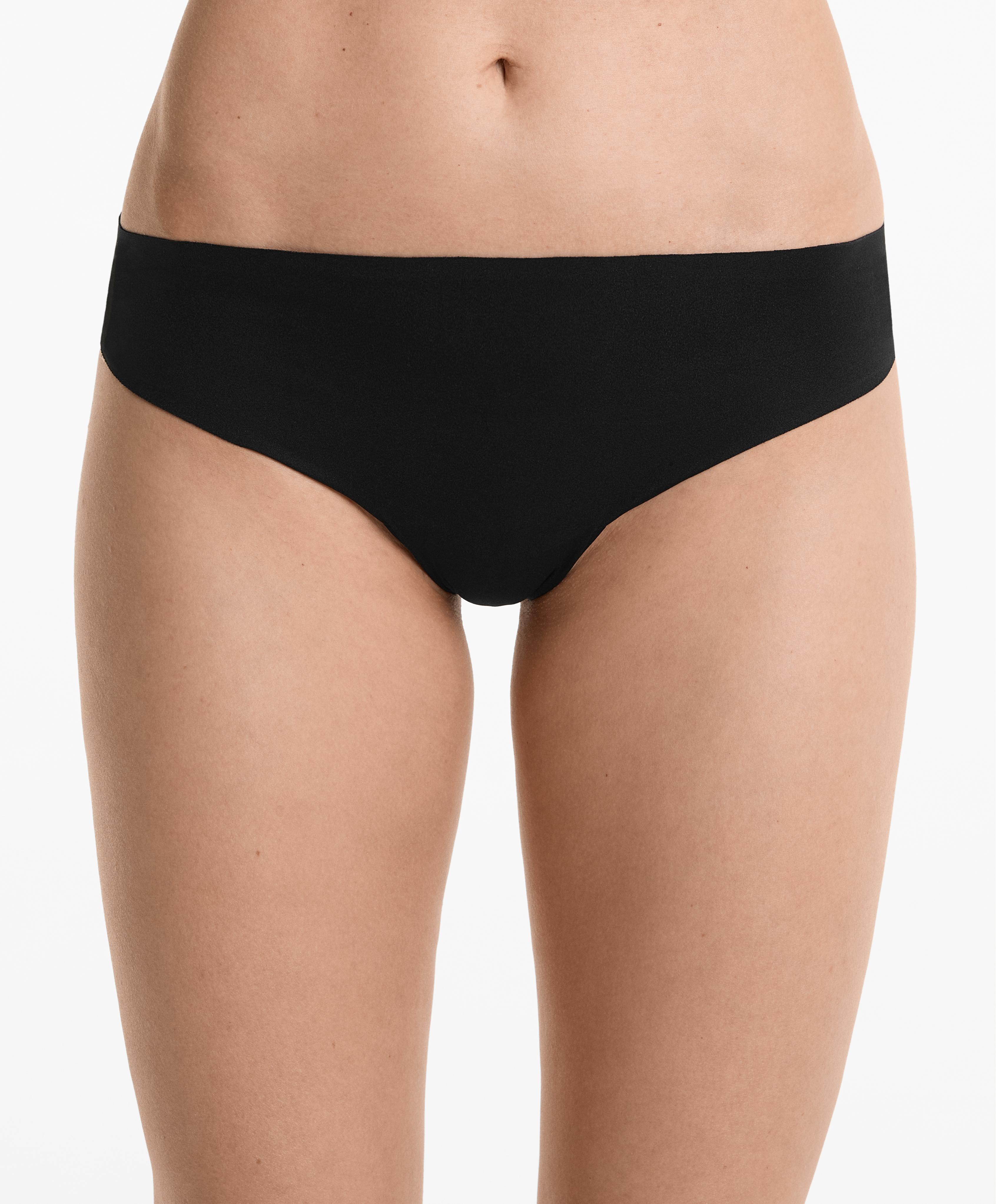 3 invisible polyamide blend cheeky Brazilian briefs