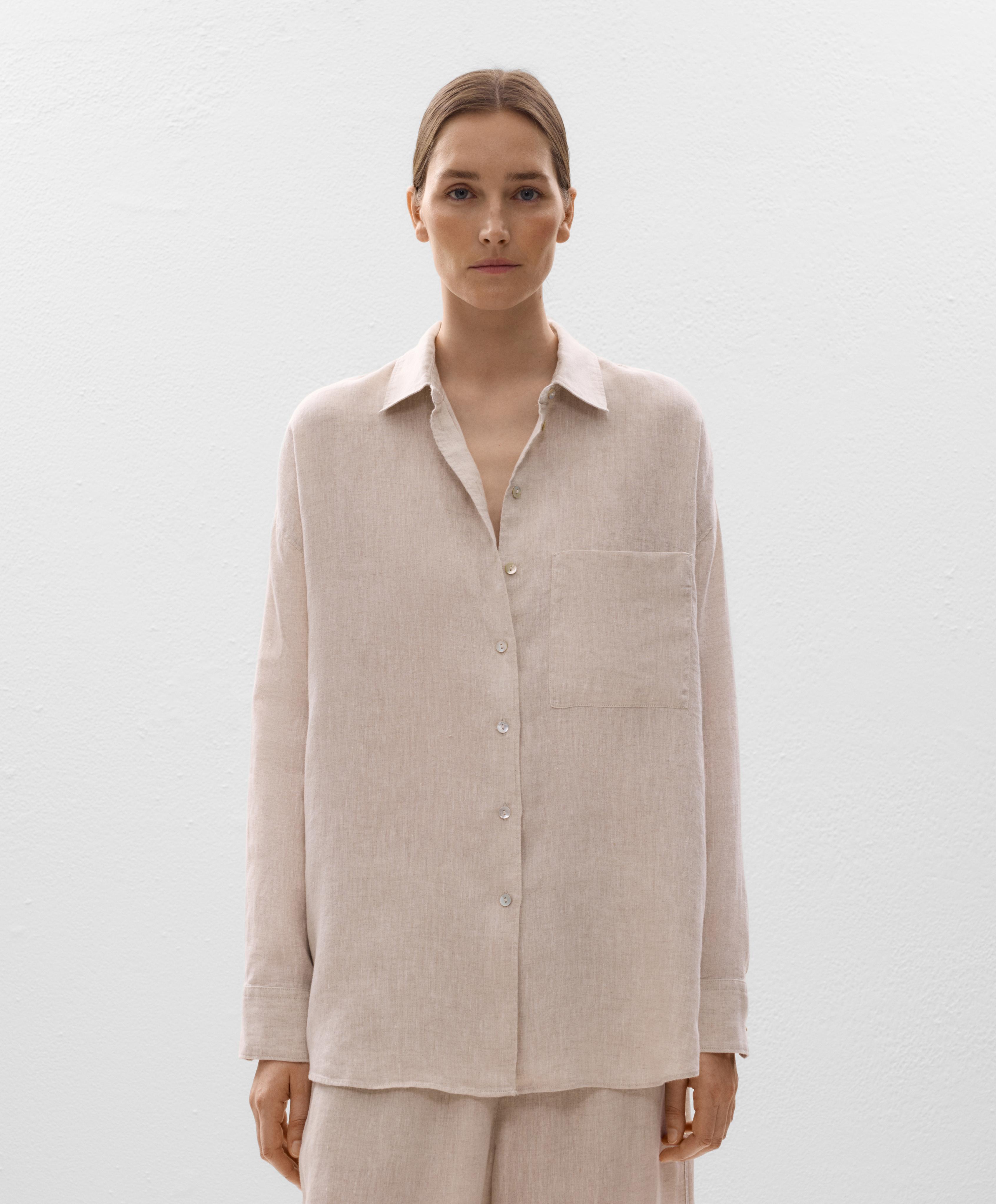 100% linen relaxed shirt