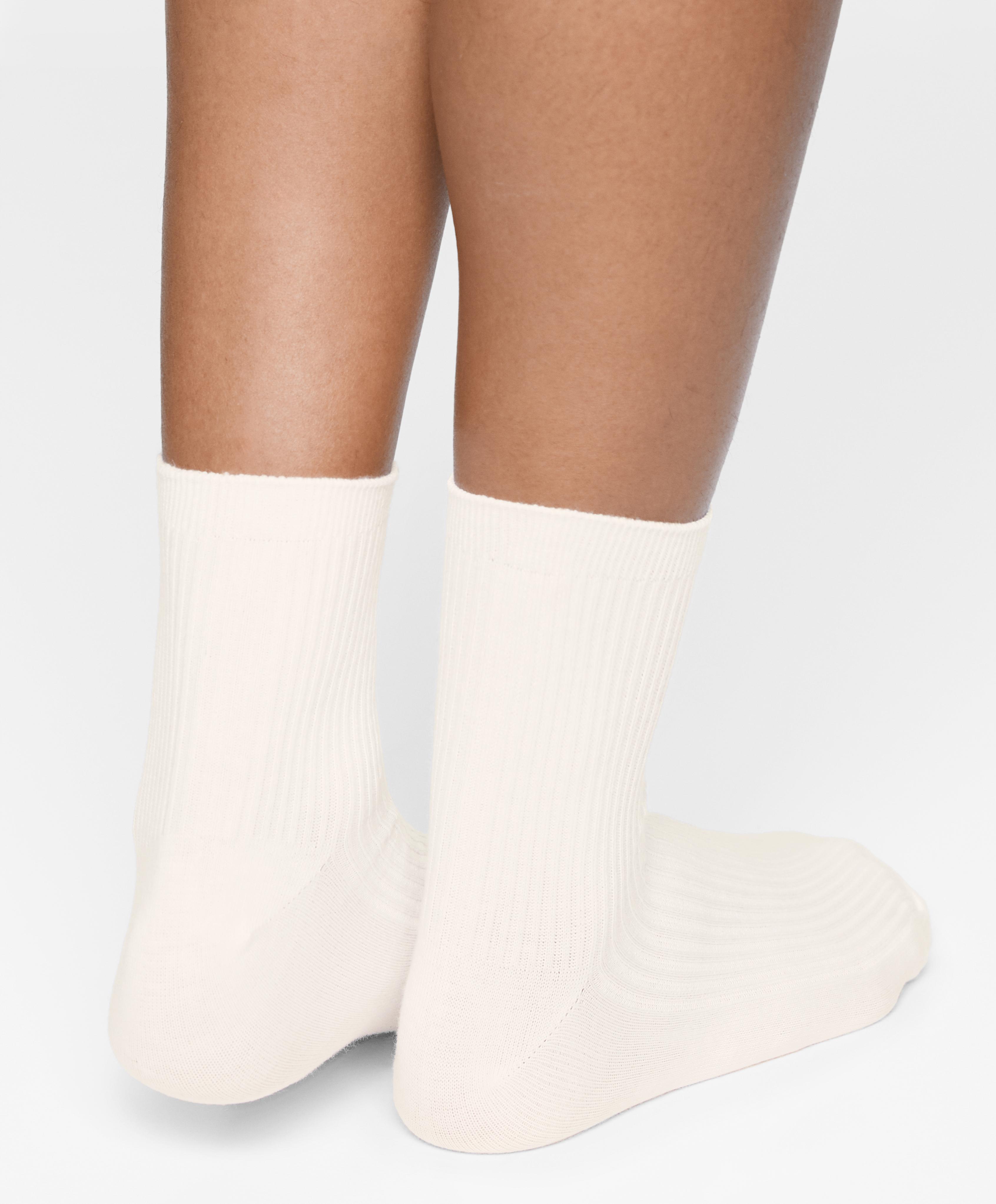 5 pairs of quarter length mixed cotton socks