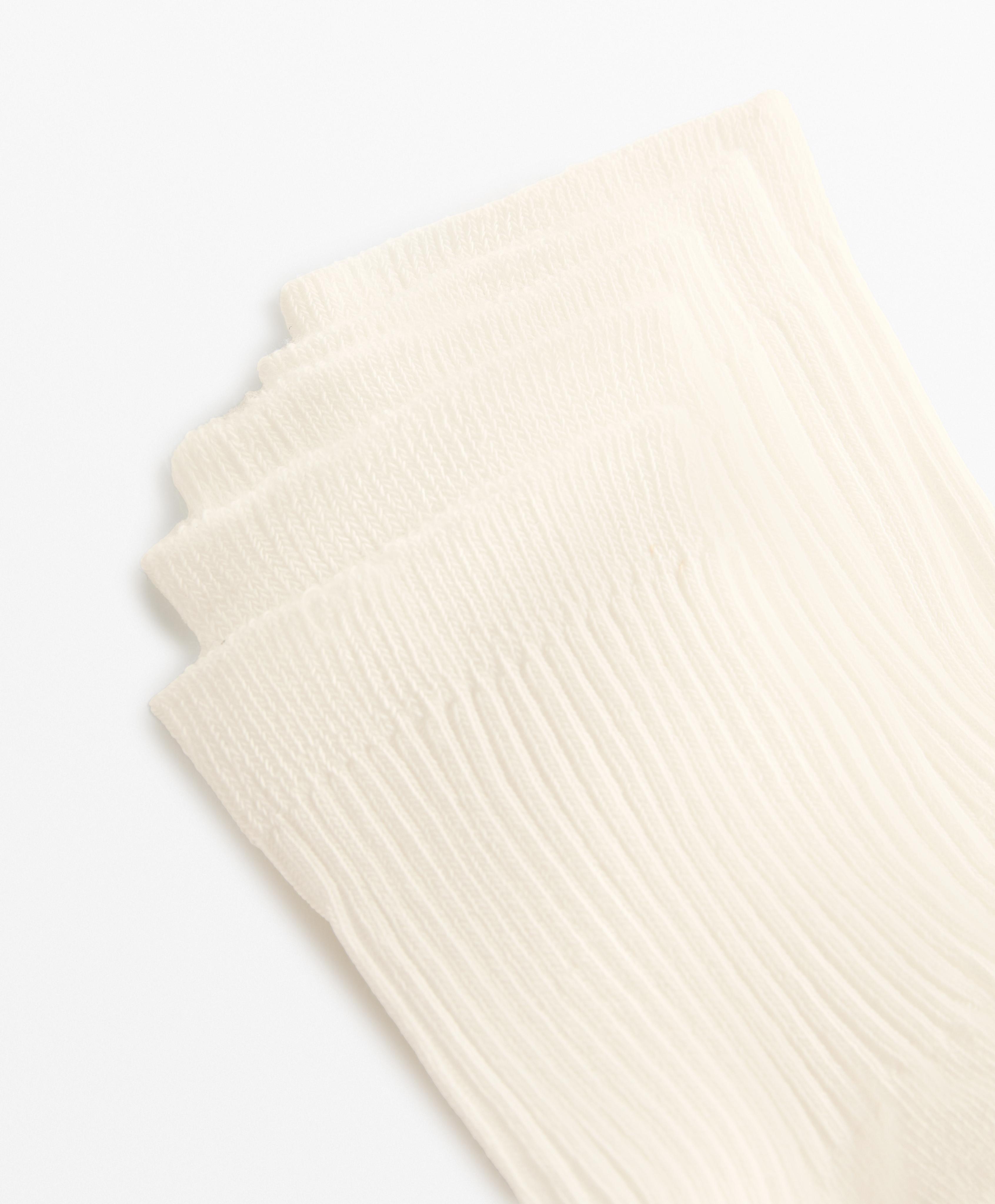 5 pairs of quarter length mixed cotton socks