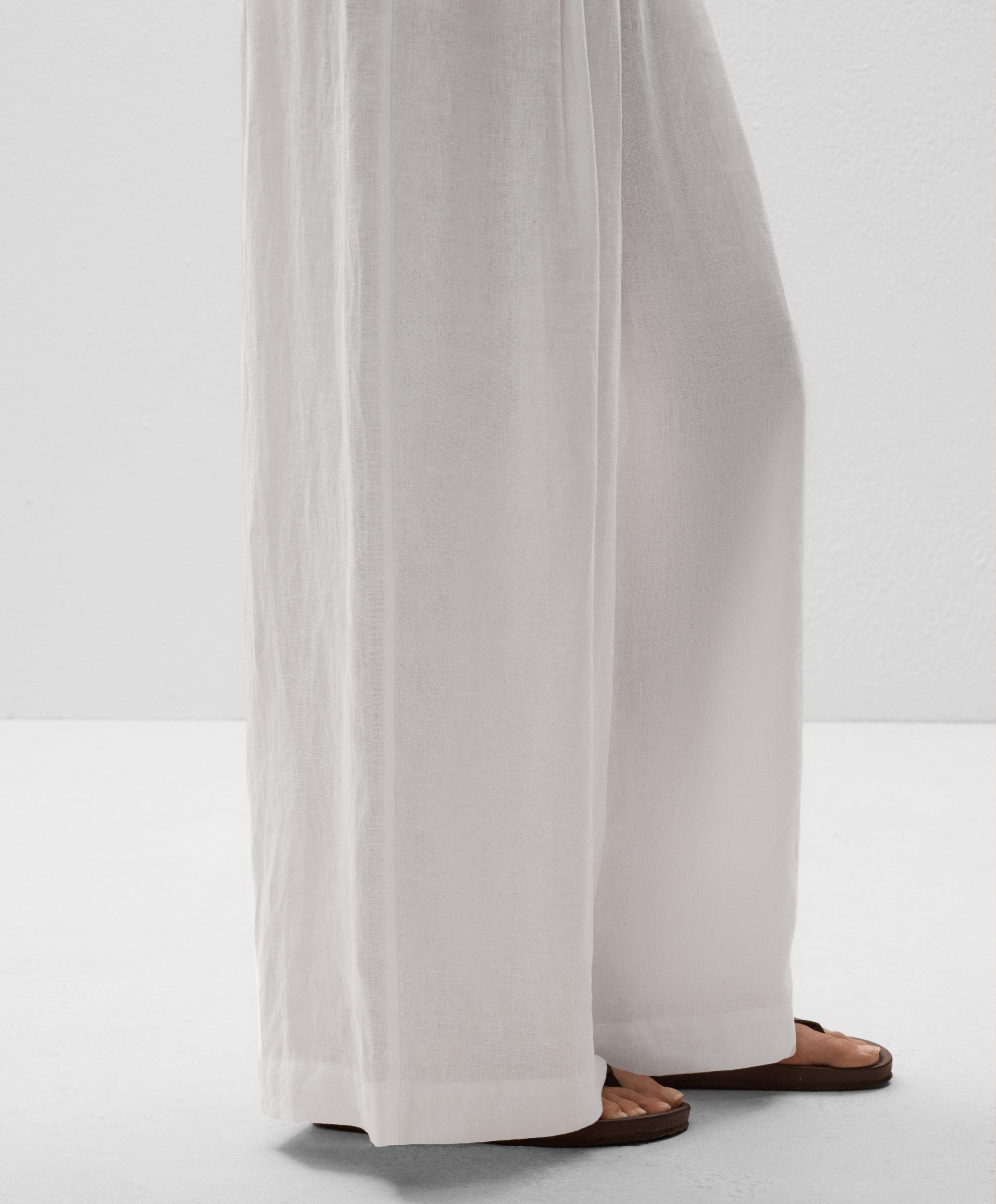 100% linen wide-leg trousers 3 100% linen wide-leg trousers