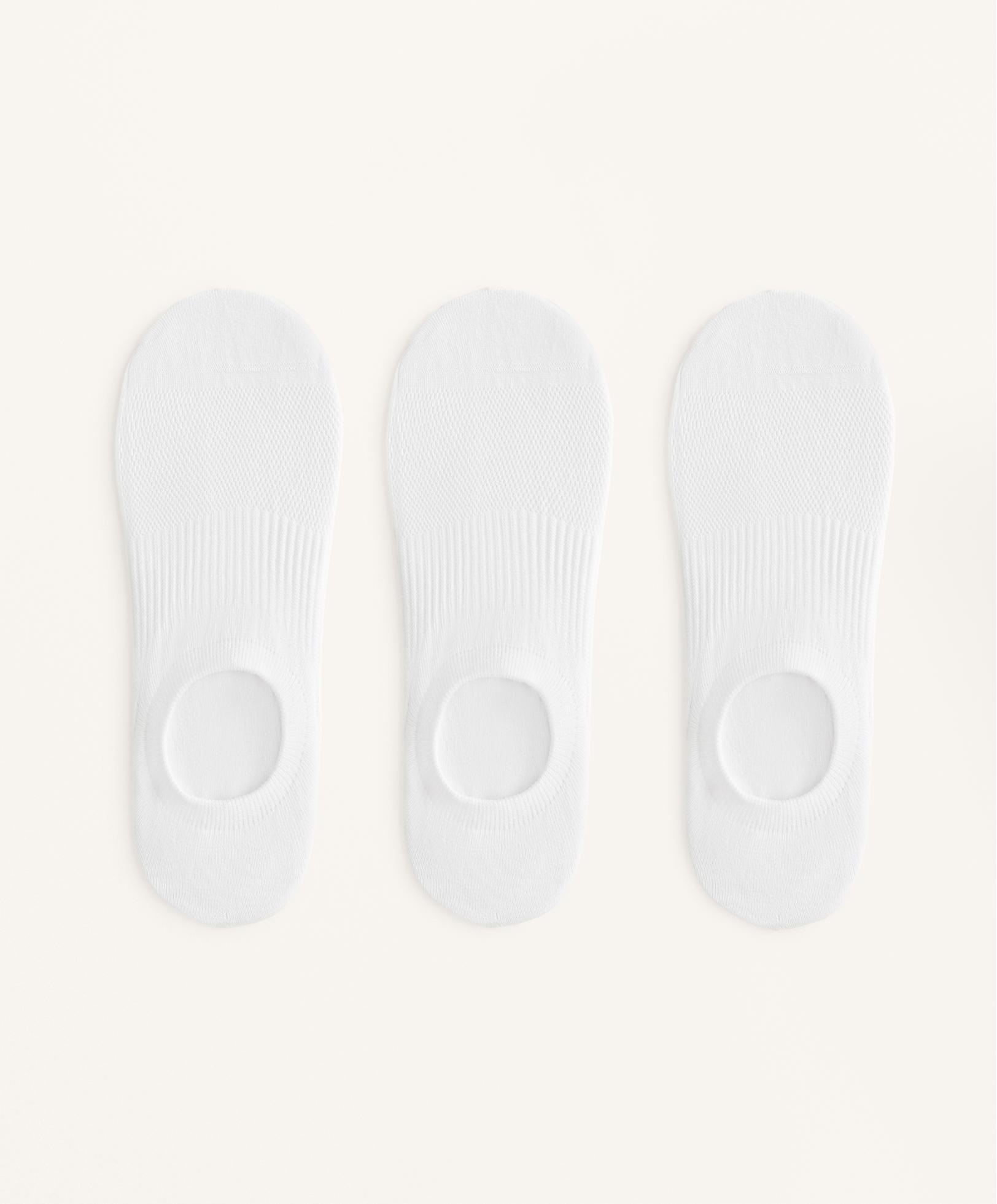 3 pairs of high cut sports cotton blend invisible socks