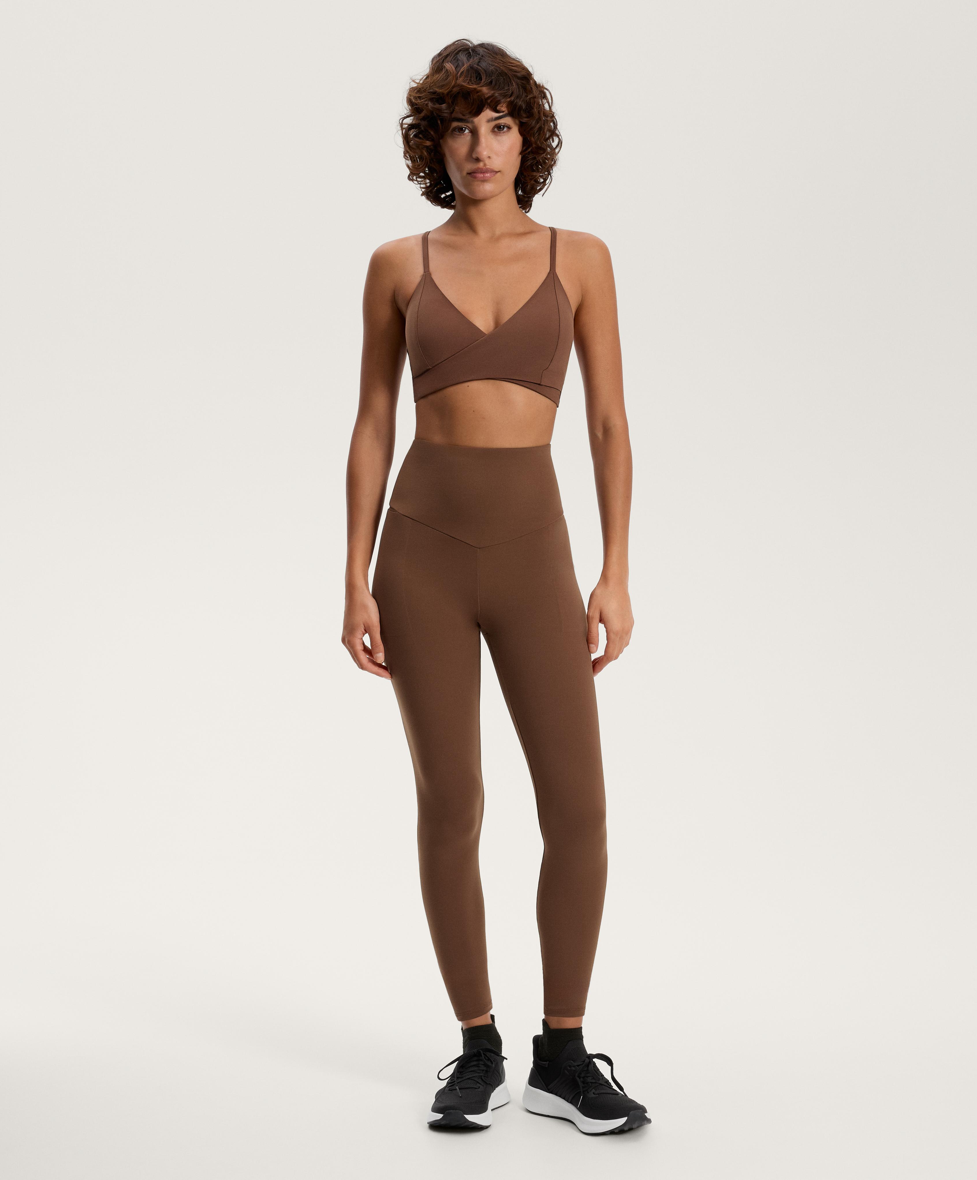 Total look Comfortlux super high rise Comfortlux pockets dark tile with crossover bra