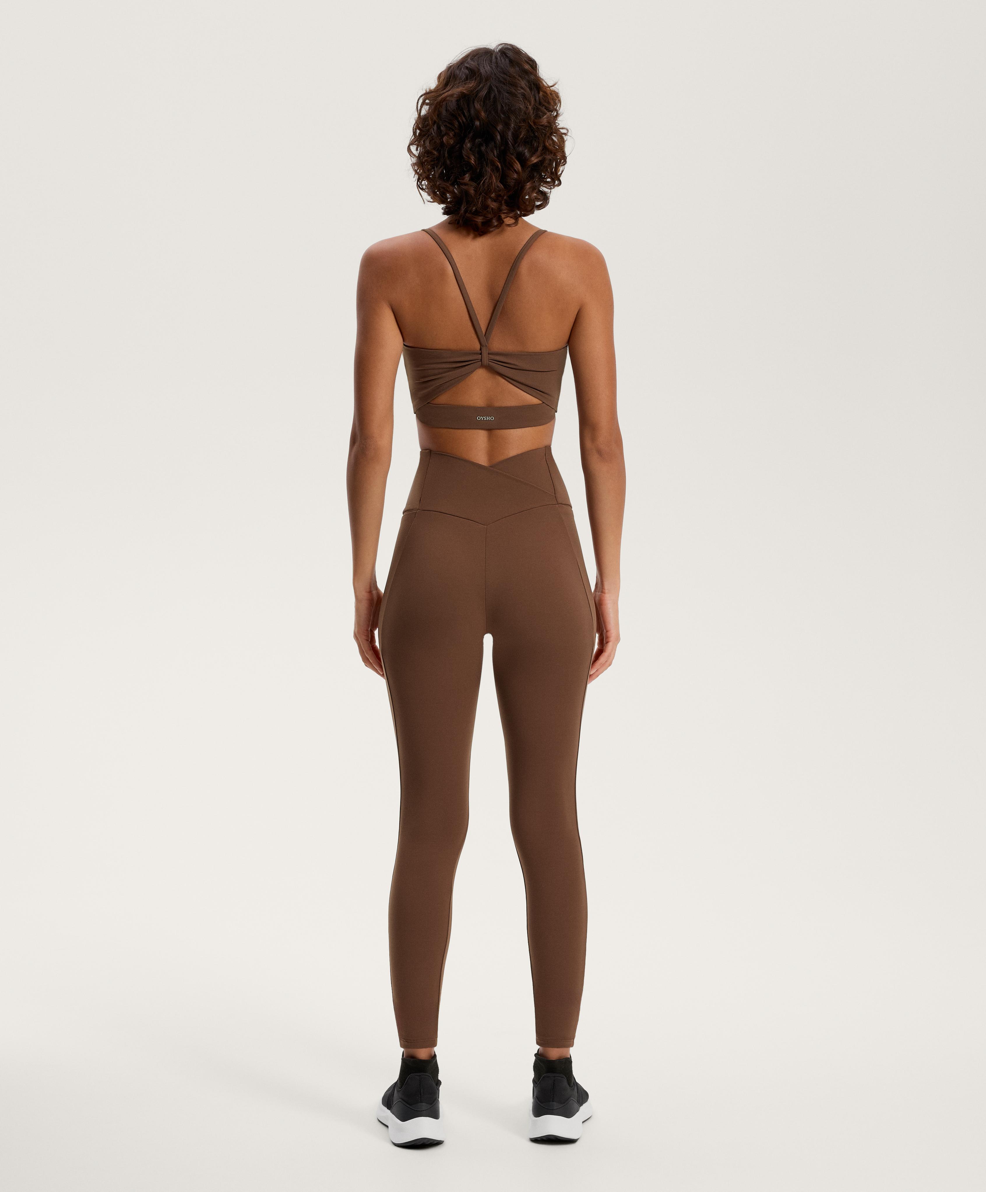 Total look Comfortlux super high rise Comfortlux pockets dark tile with crossover bra