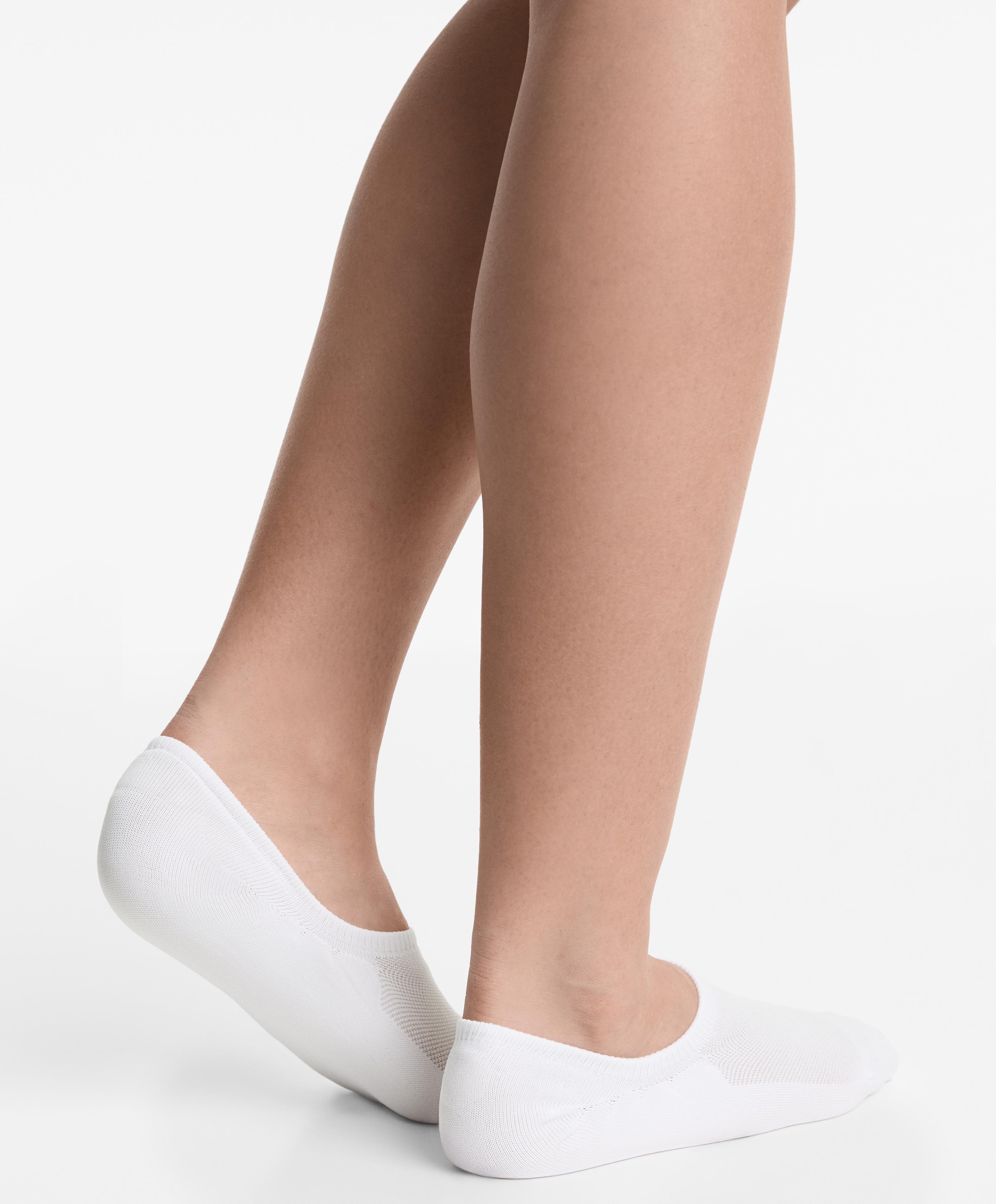 3 pairs of high-cut invisible polyamide blend sports trainer socks