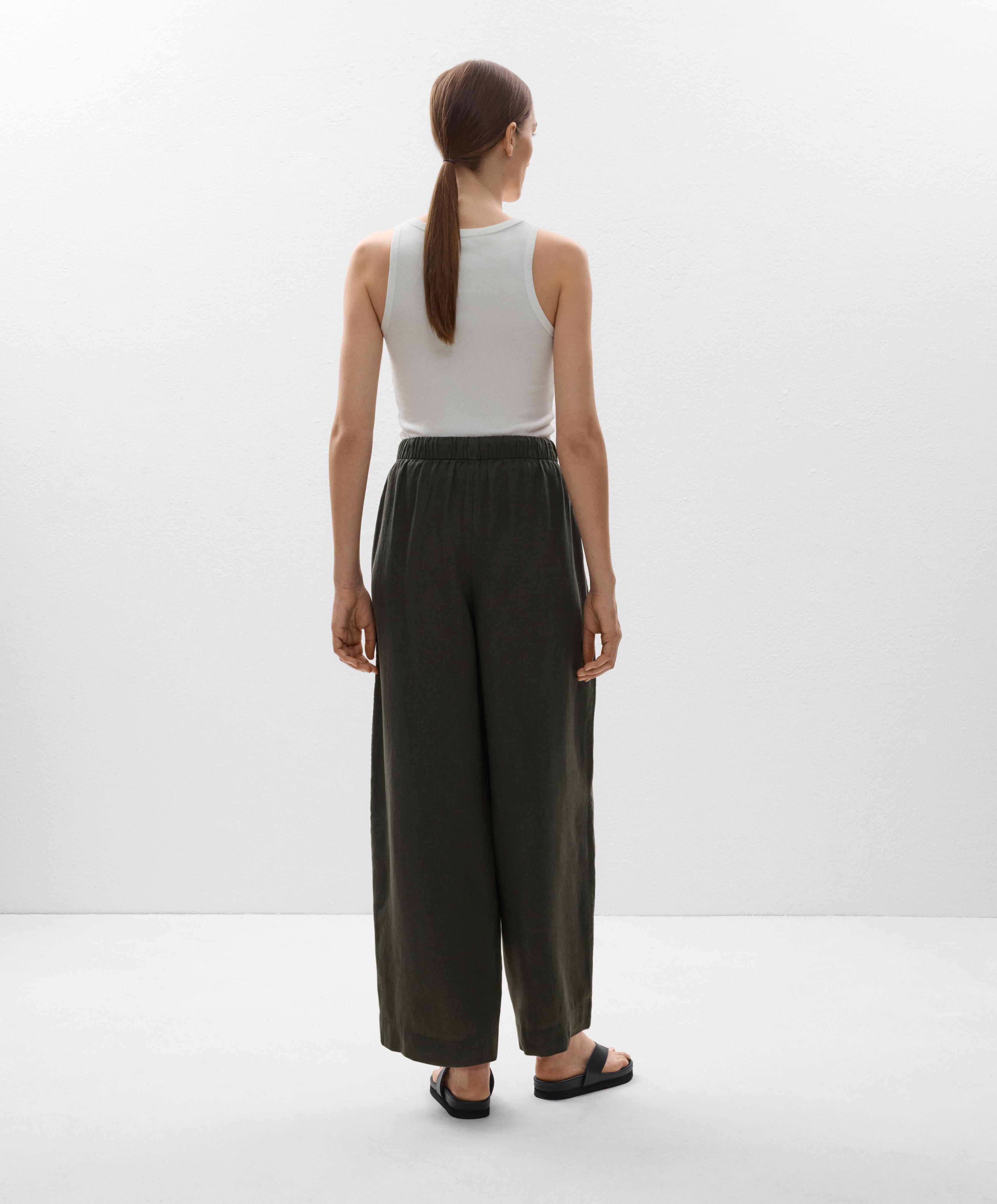 100% Linen Barrel Leg Trousers 5 100% Linen Barrel Leg Trousers