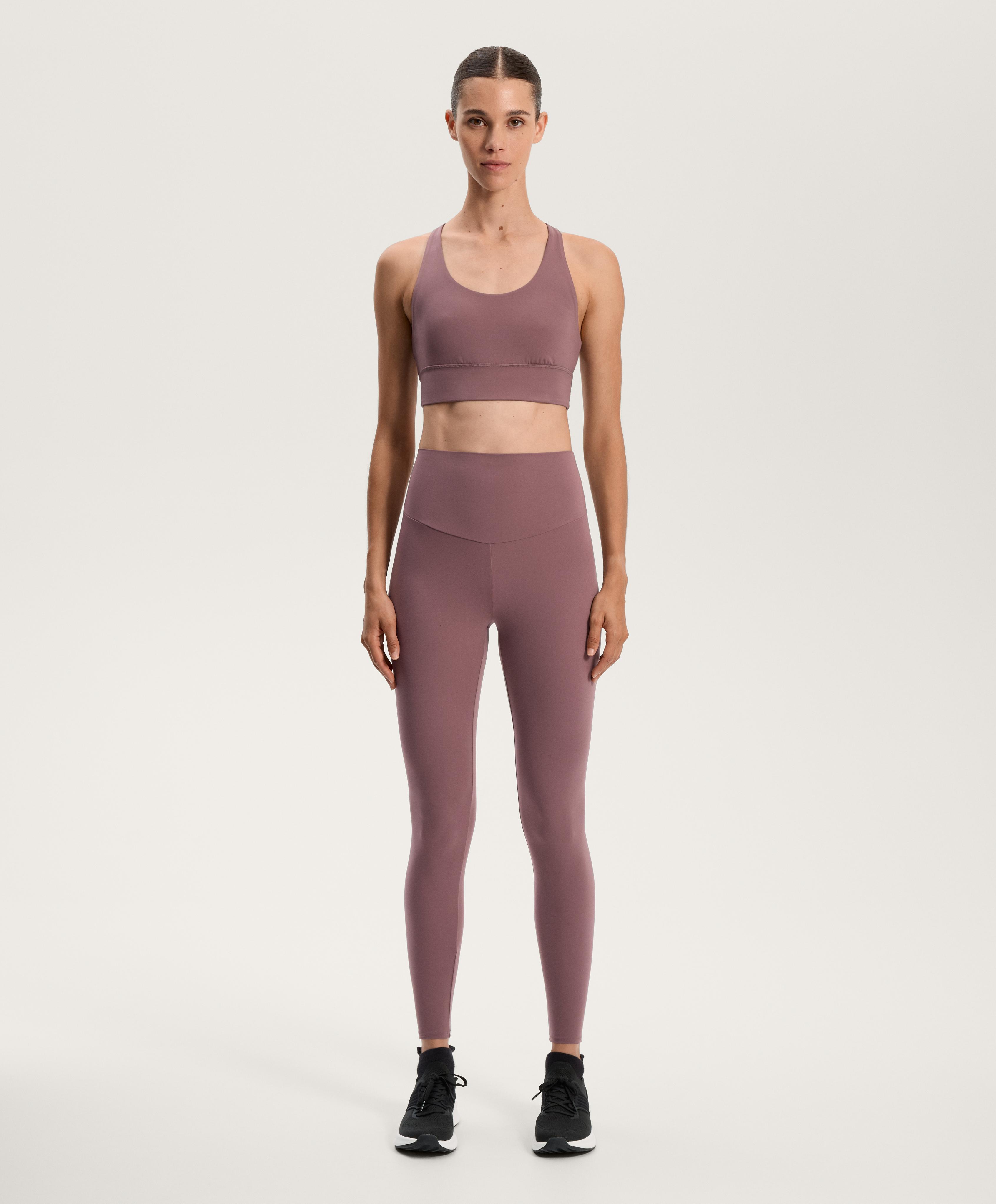Pink mauve Comfortlux super high-rise total look with bra