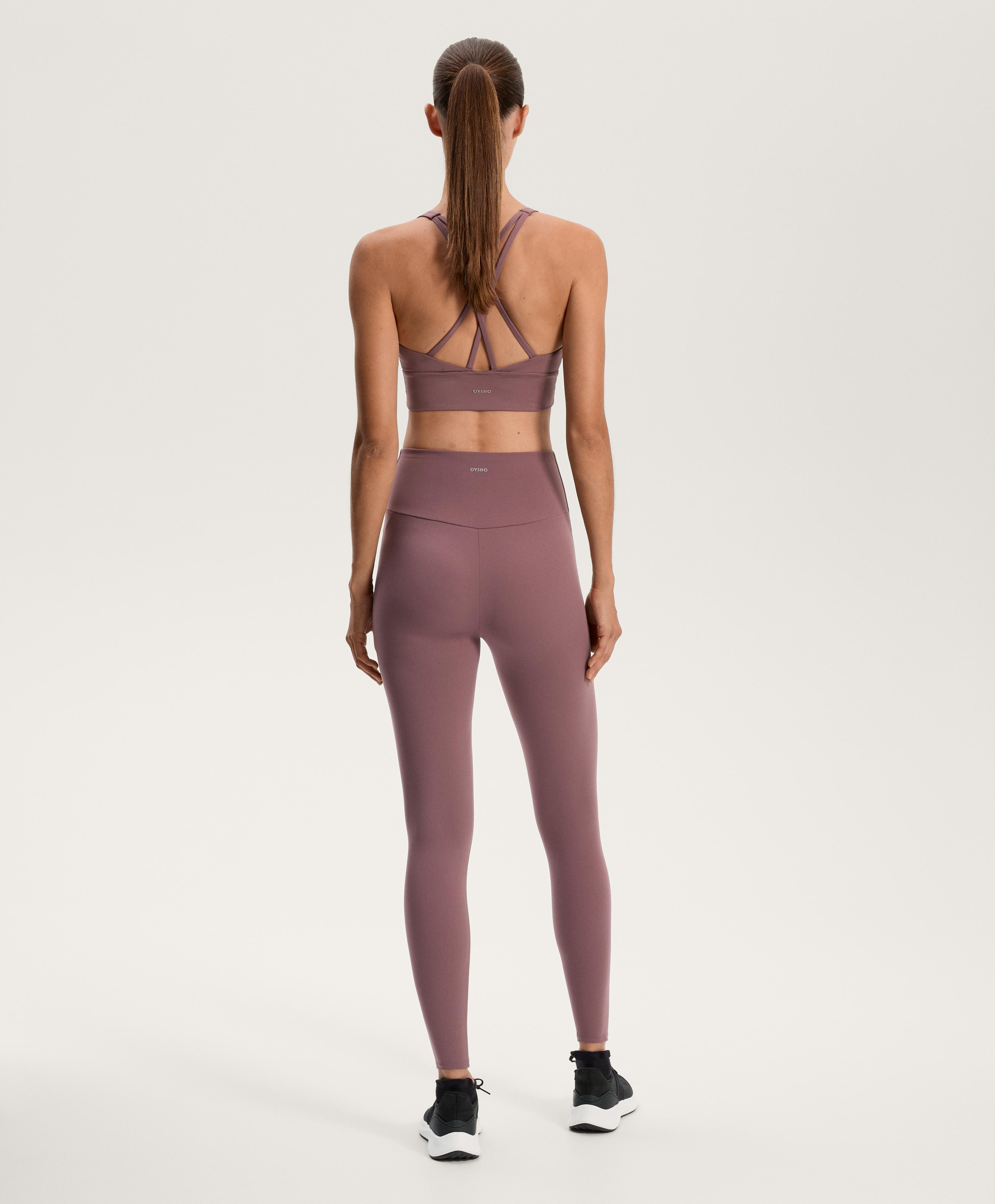Pink mauve Comfortlux super high-rise total look with bra