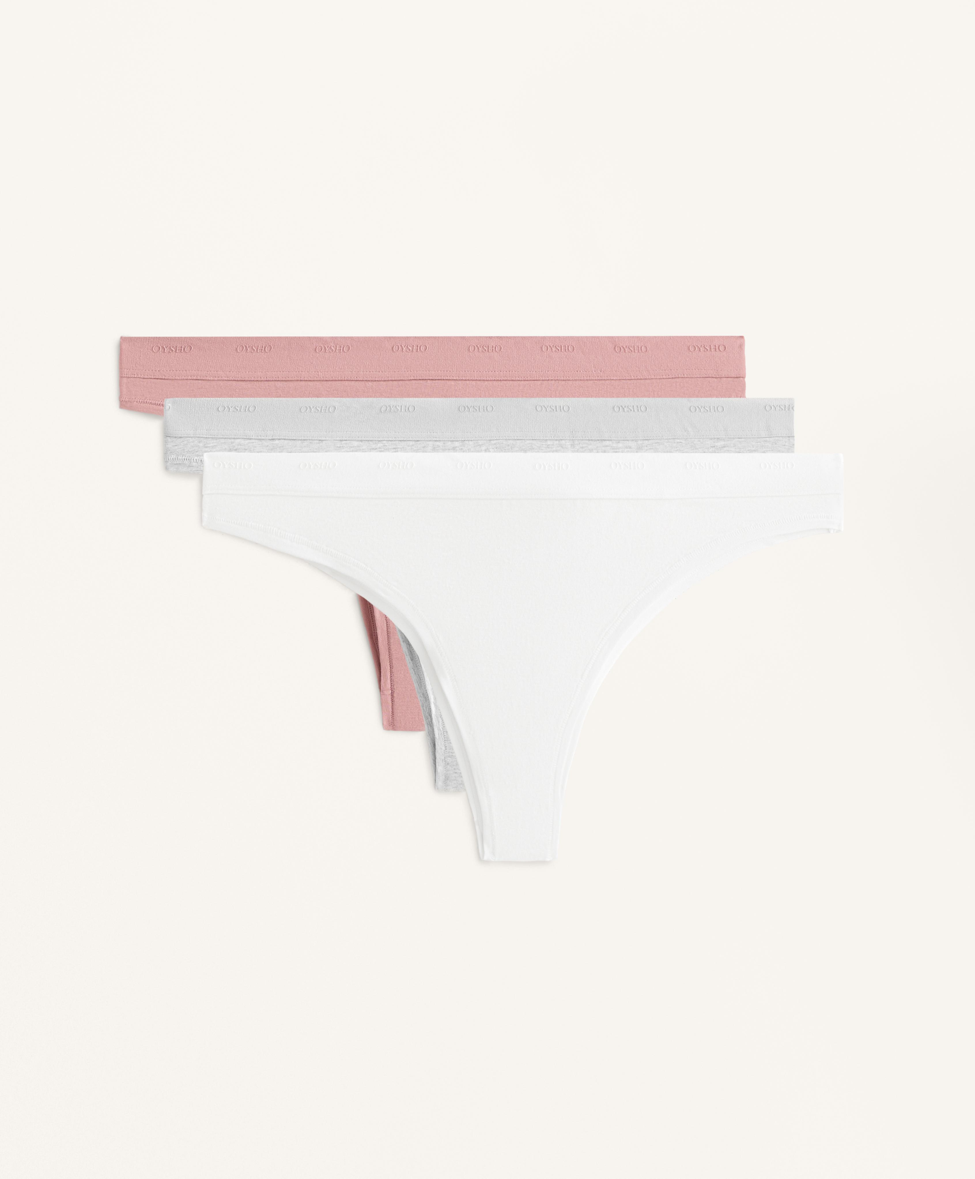 3 Brazilian briefs in a cotton blend with logo