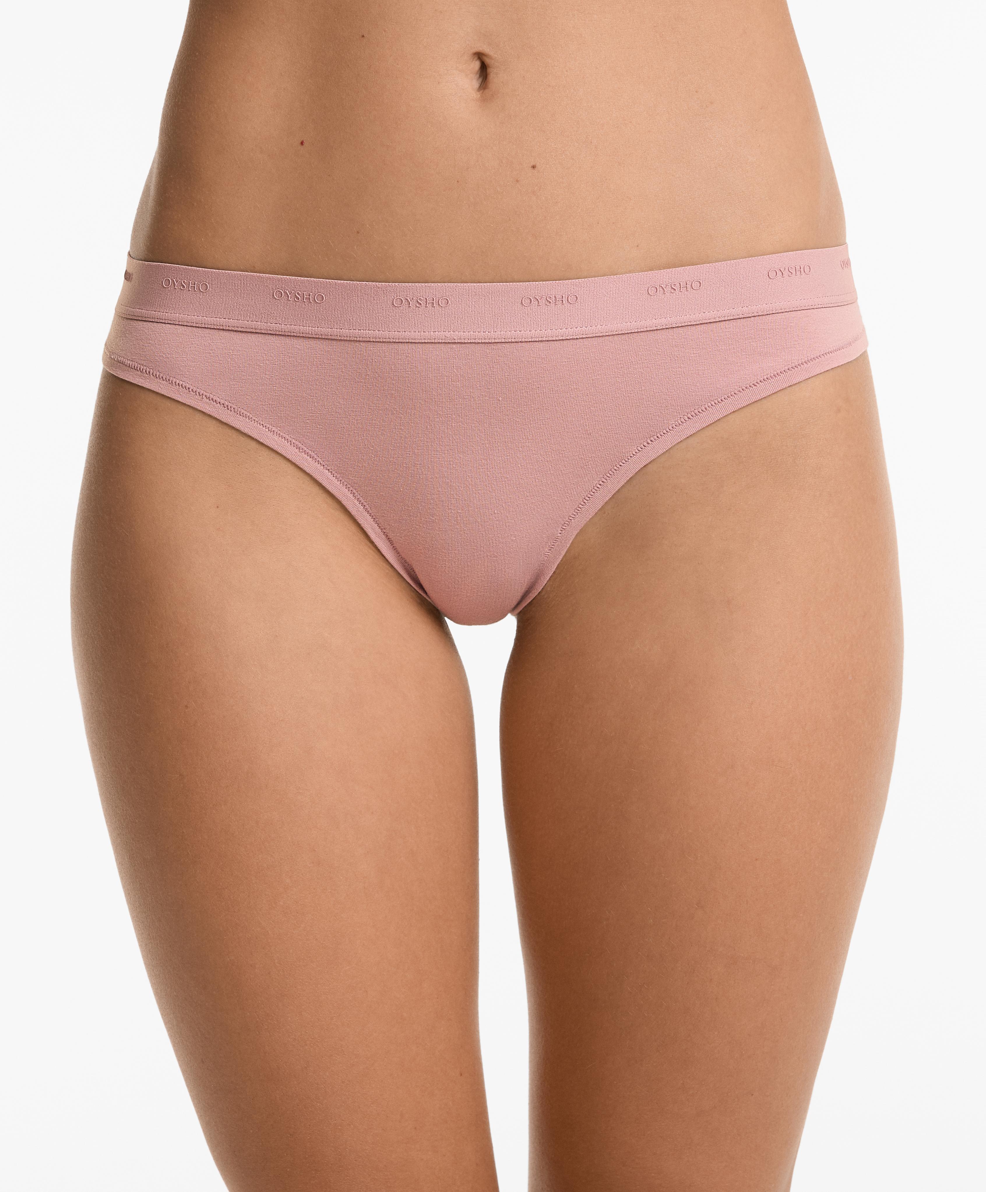 3 Brazilian briefs in a cotton blend with logo