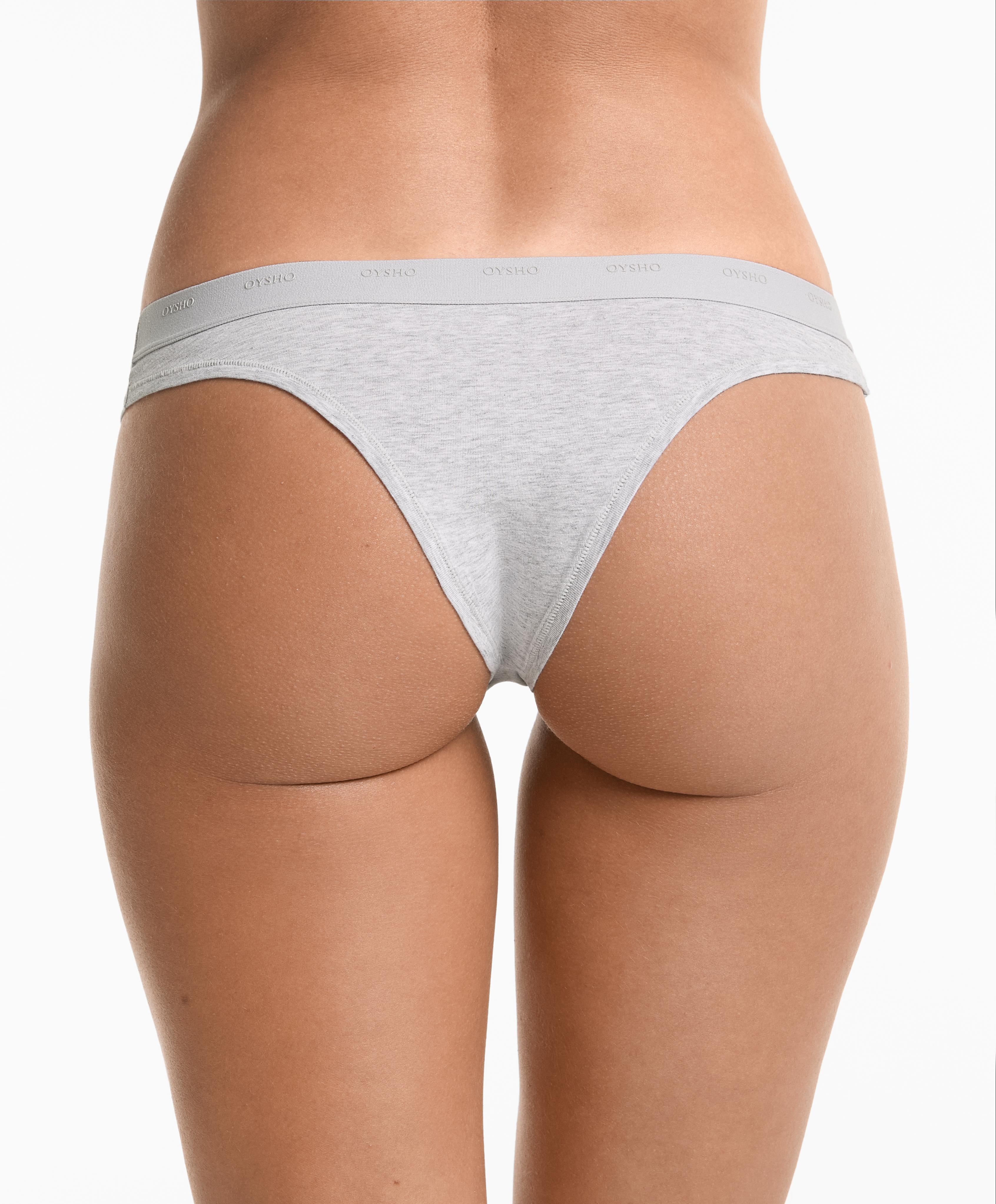 3 Brazilian briefs in a cotton blend with logo 5 3 Brazilian briefs in a cotton blend with logo