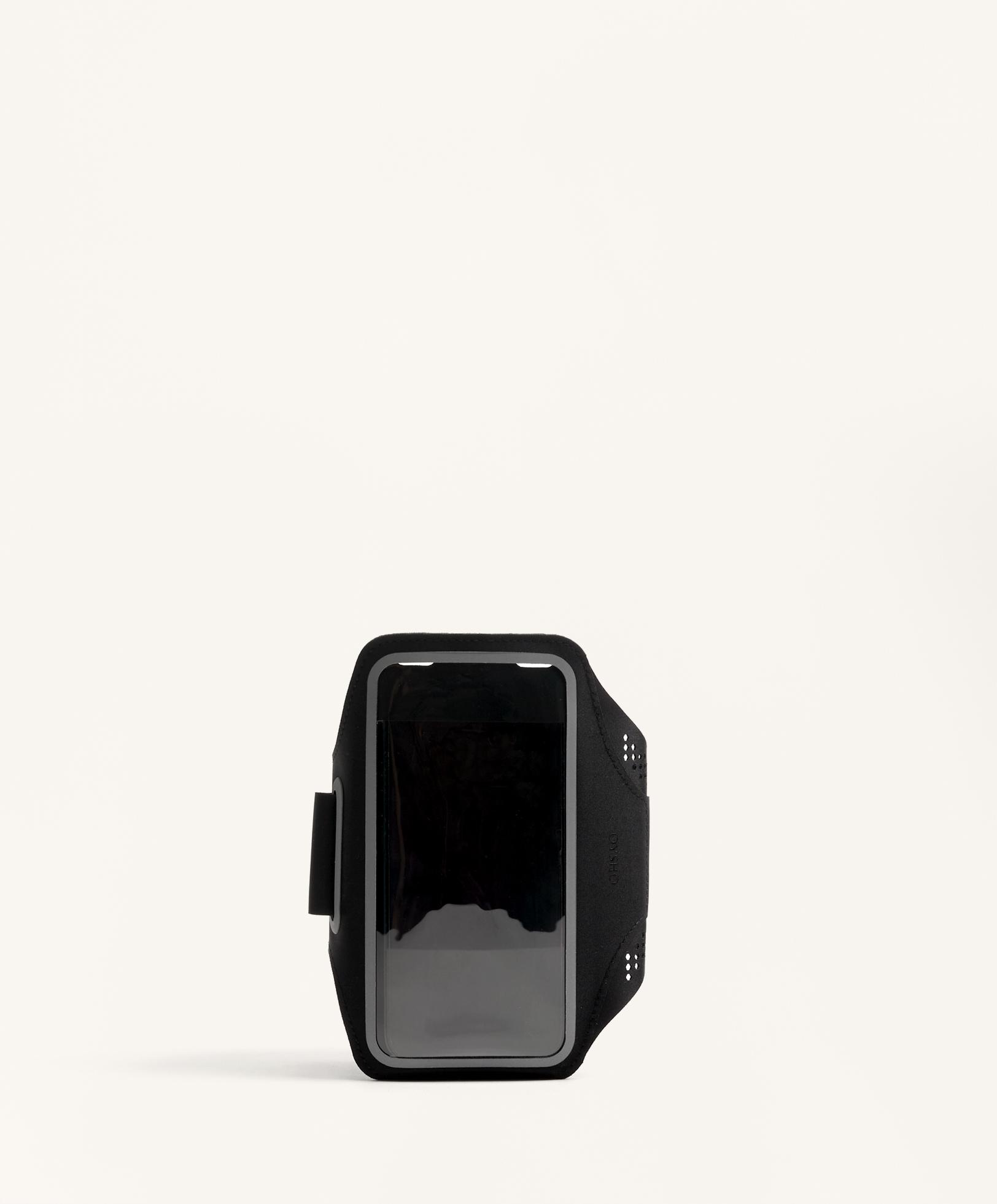 Touchscreen armband phone holder