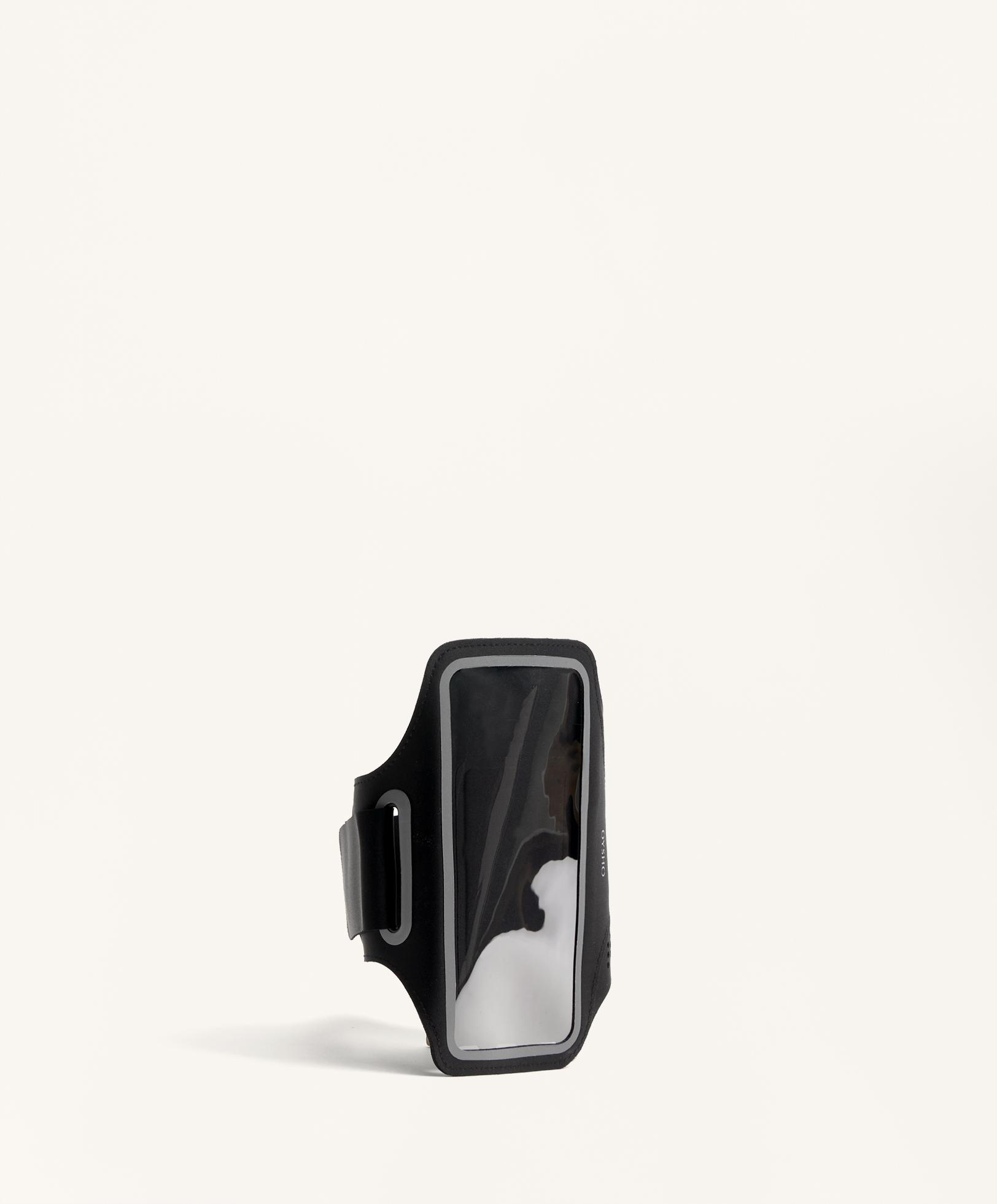Touchscreen armband phone holder