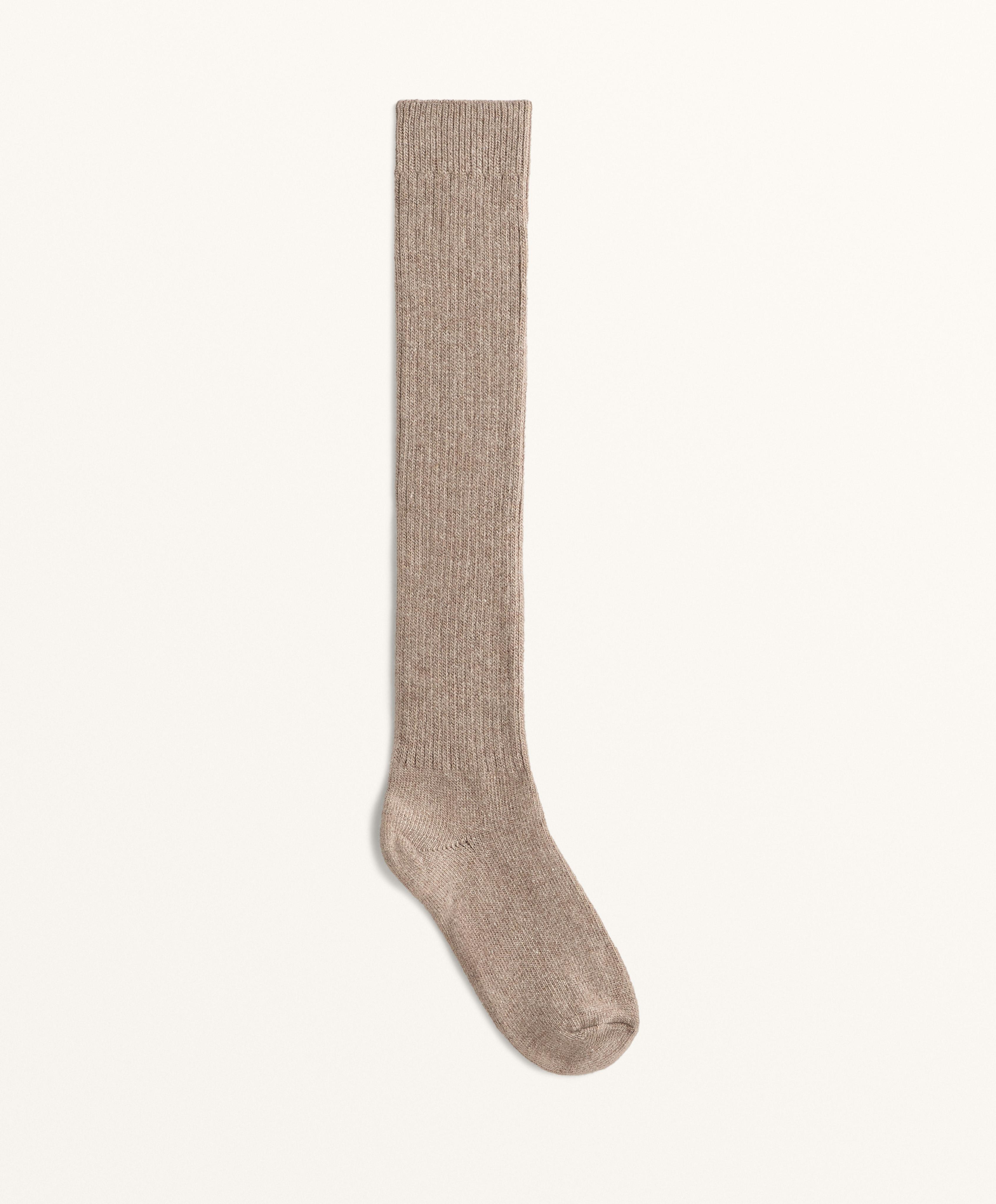 18% cashmere 13% wool long socks