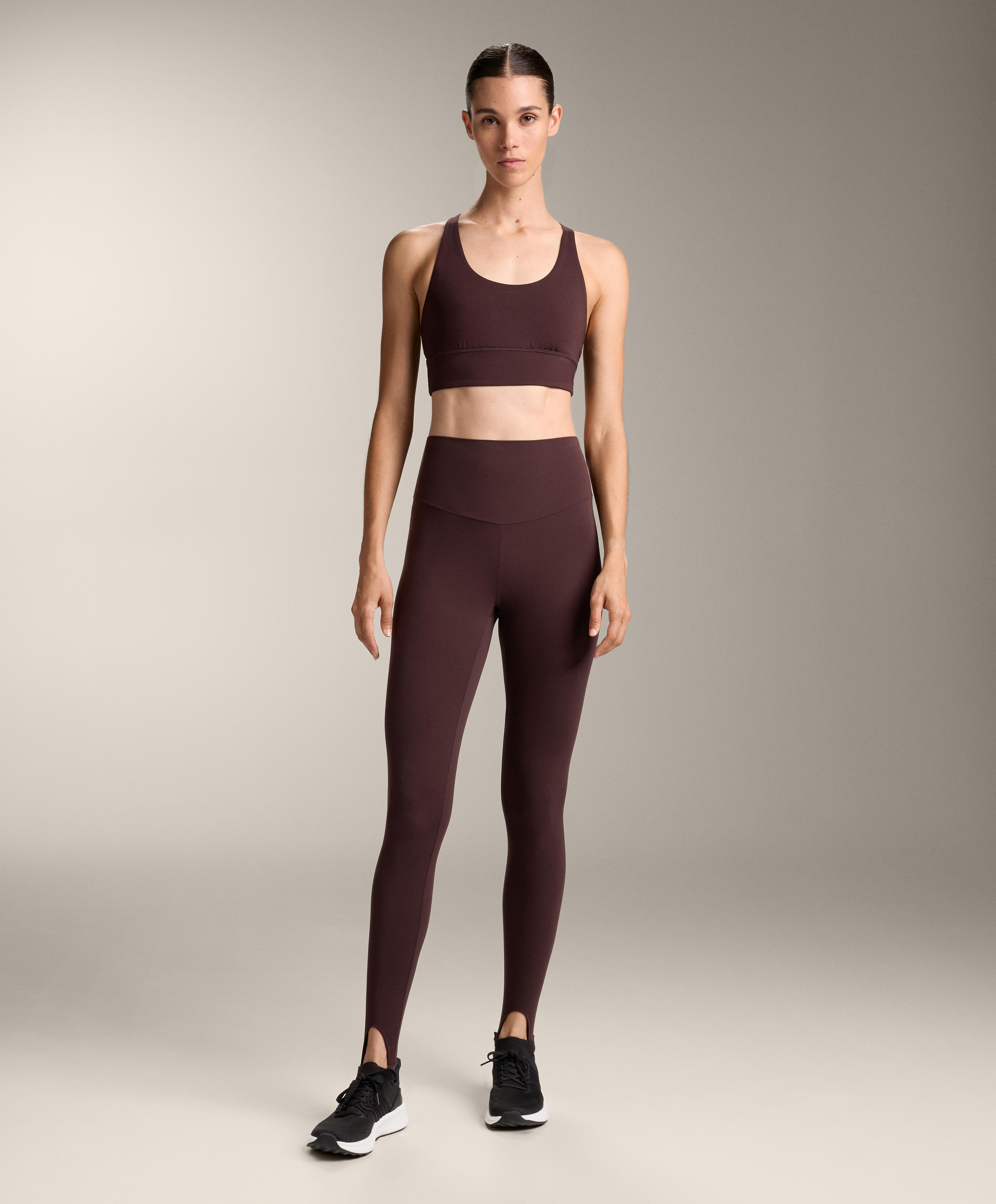Chocolate Comfortlux super high-rise total look with bra