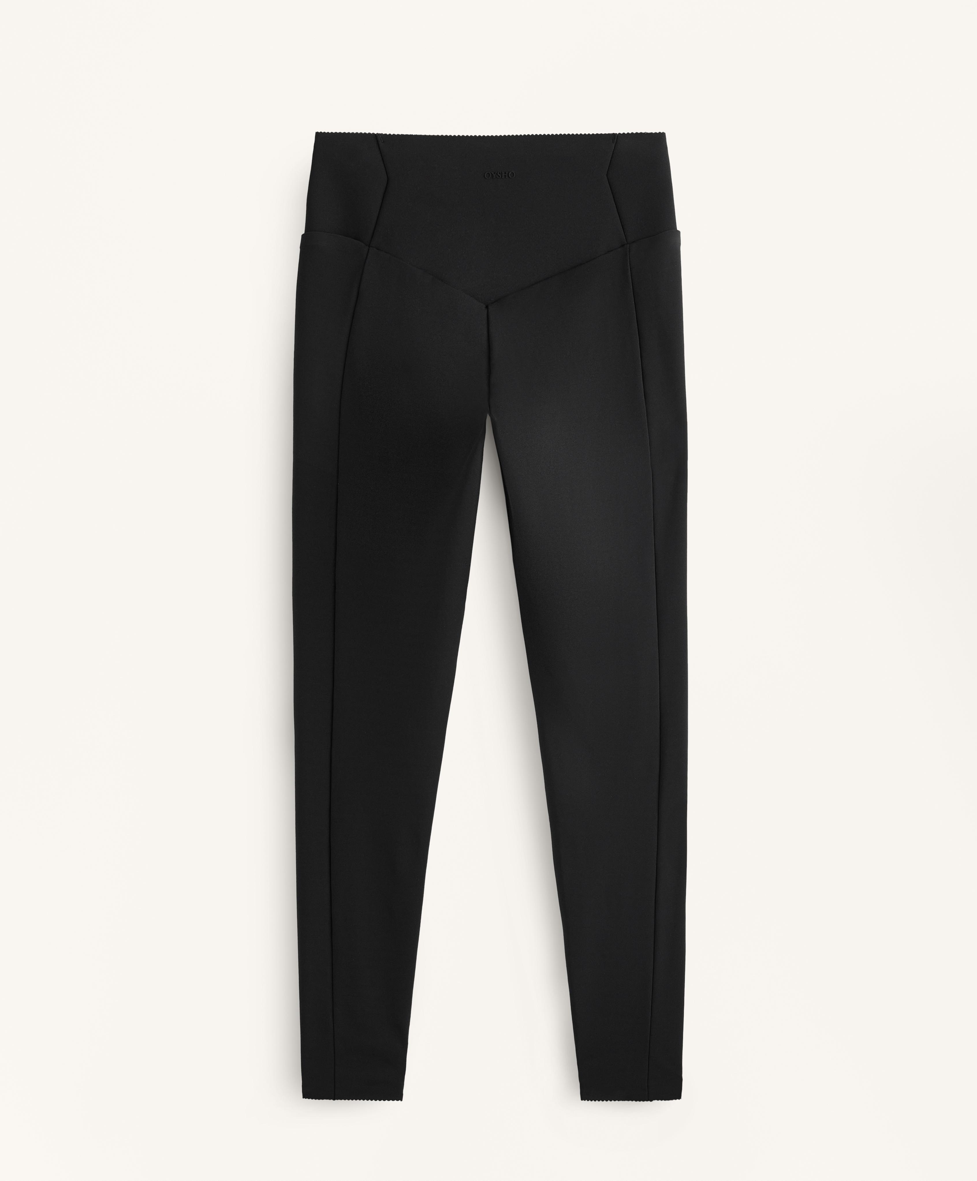 High-rise Compressive ankle-length leggings with pocket