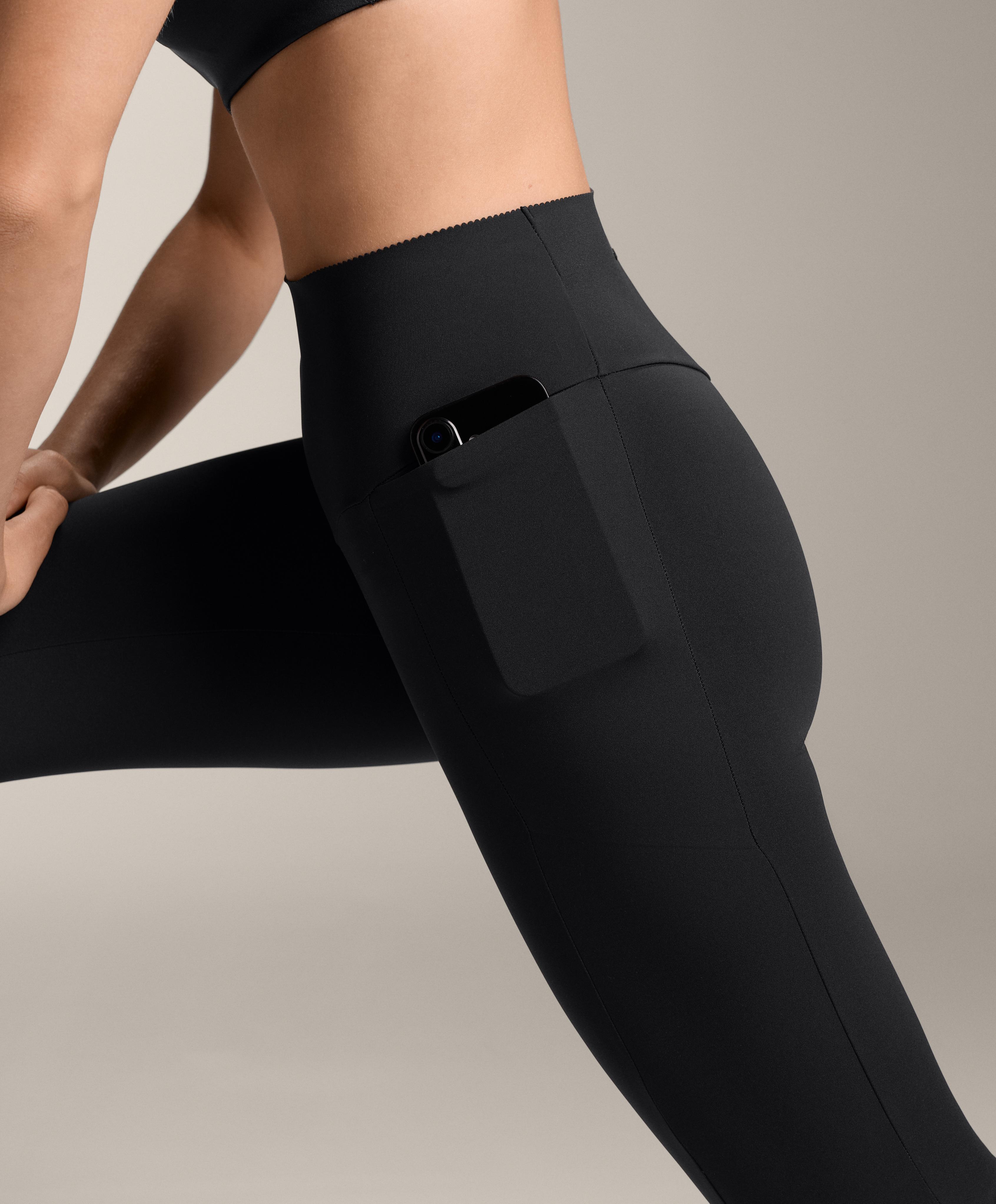 High-rise Compressive ankle-length leggings with pocket