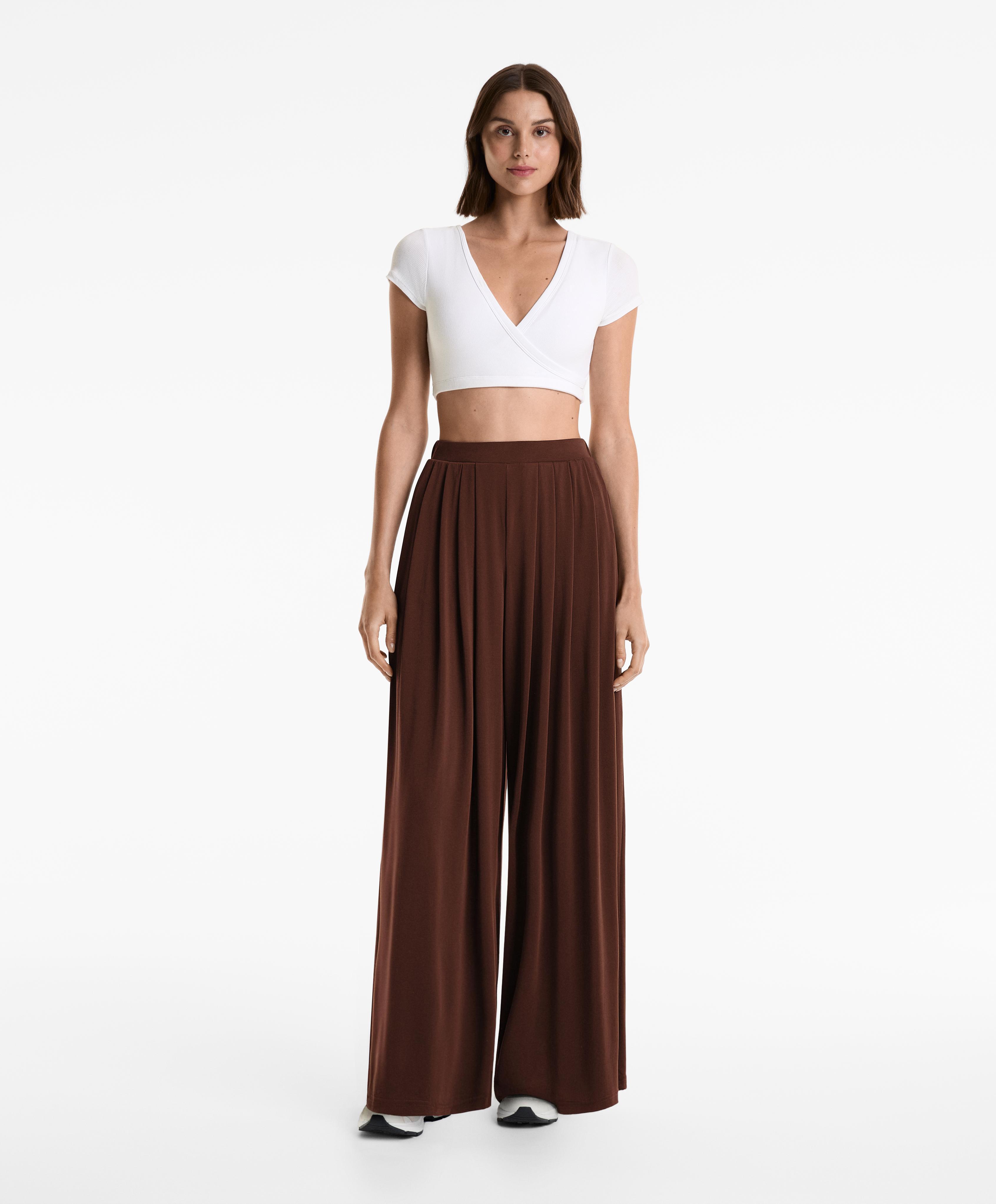 Extra wide modal blend trousers